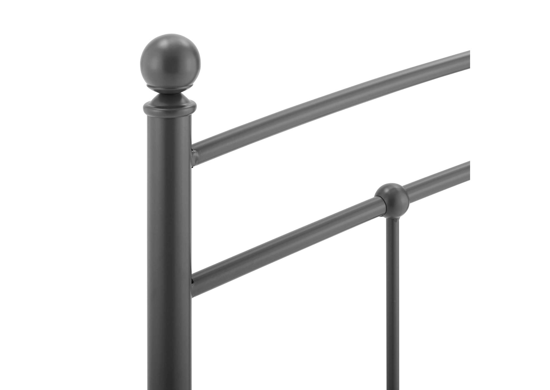 Abigail Gray Queen Metal Headboard,Modway