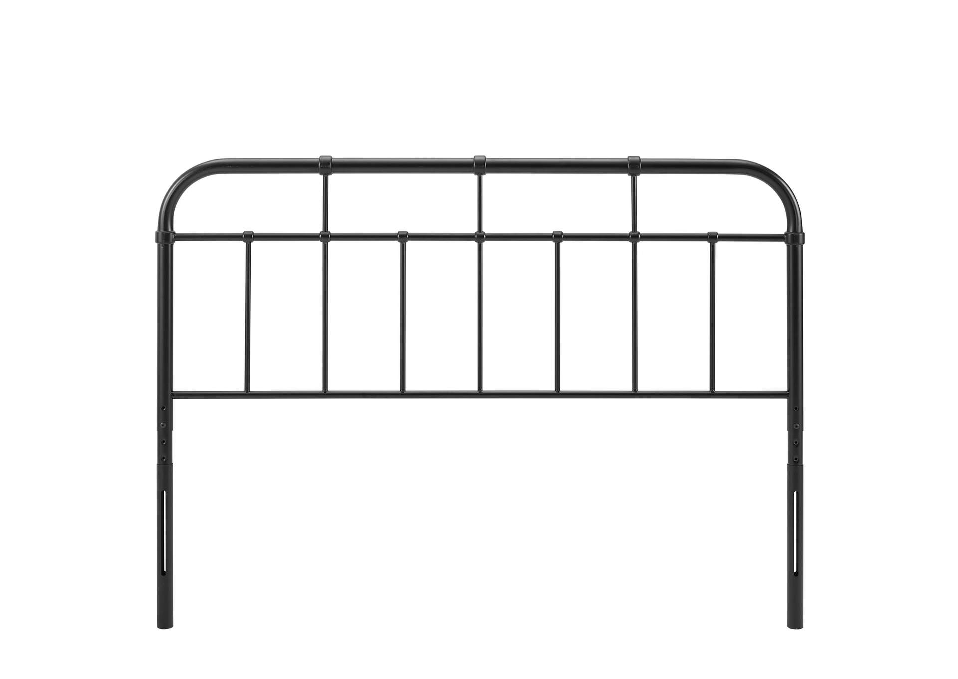 Alessia Black King Metal Headboard,Modway