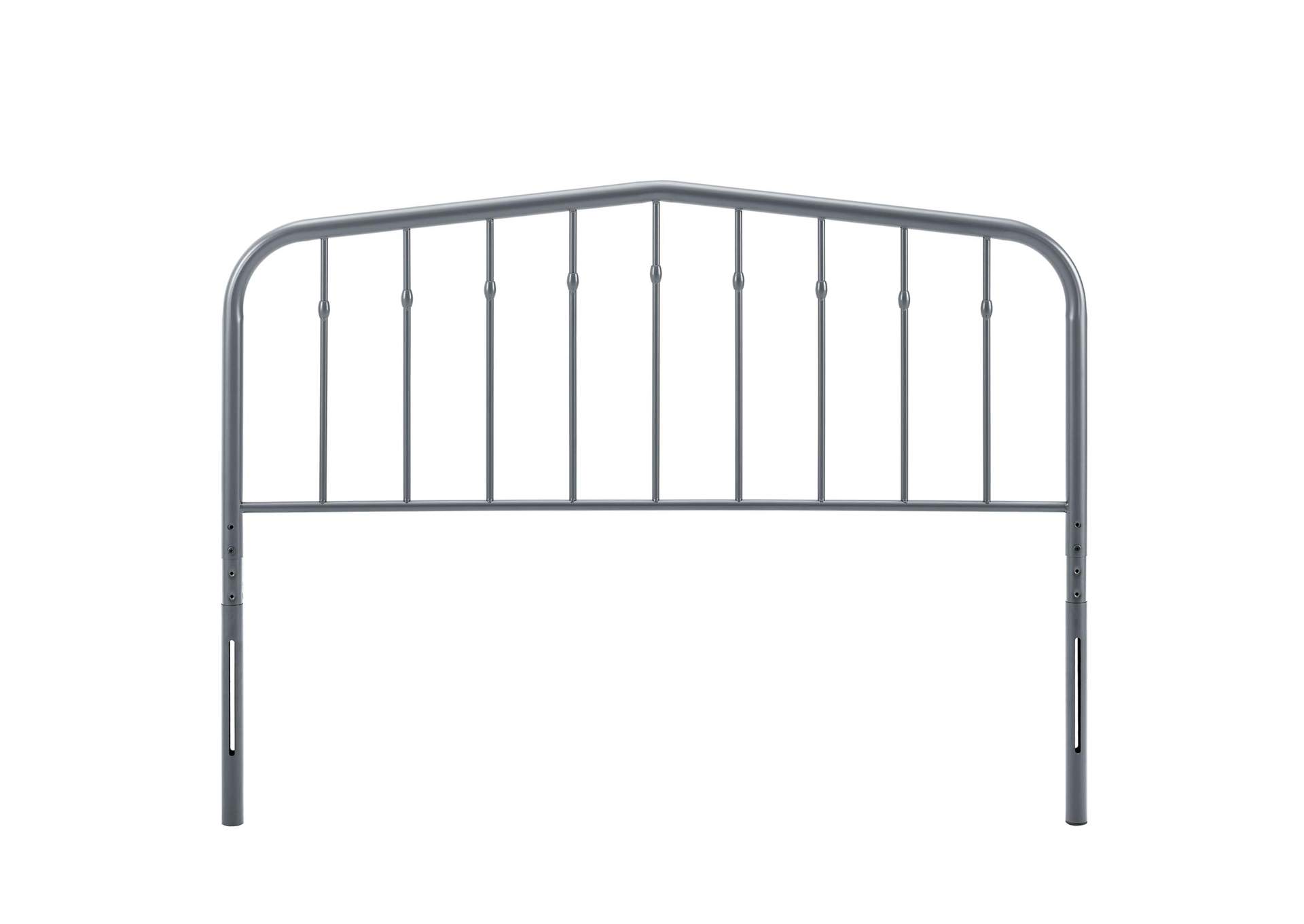 Lennon Gray Full Metal Headboard,Modway