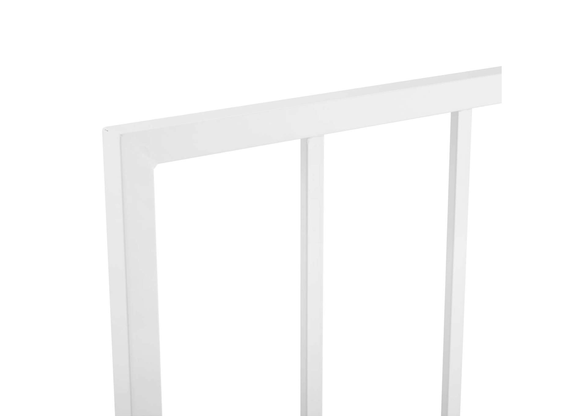Tatum White Full Metal Headboard,Modway