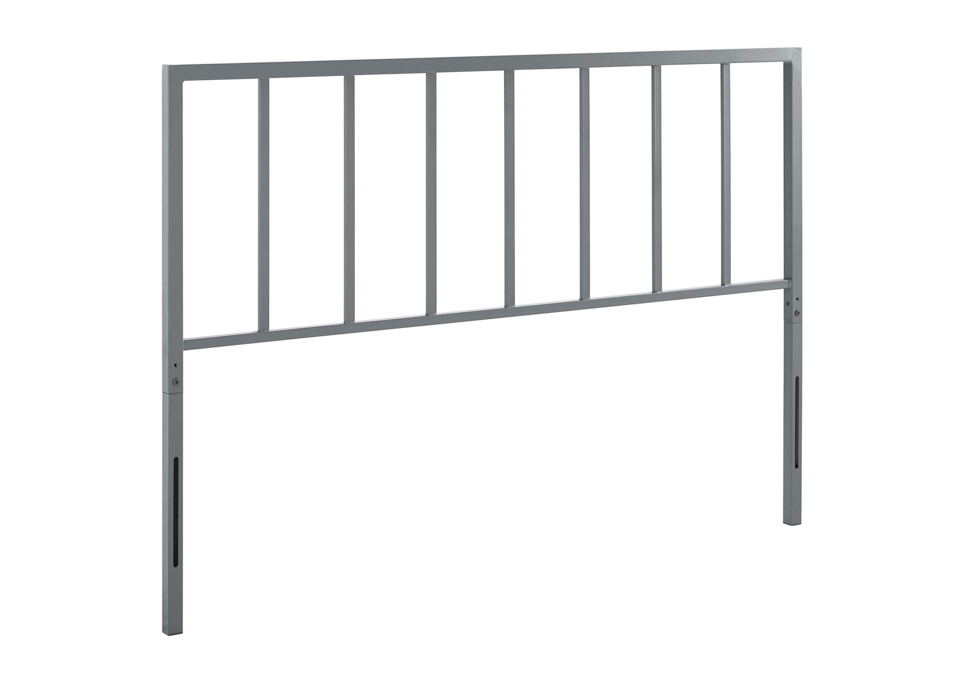 Tatum Gray King Metal Headboard,Modway