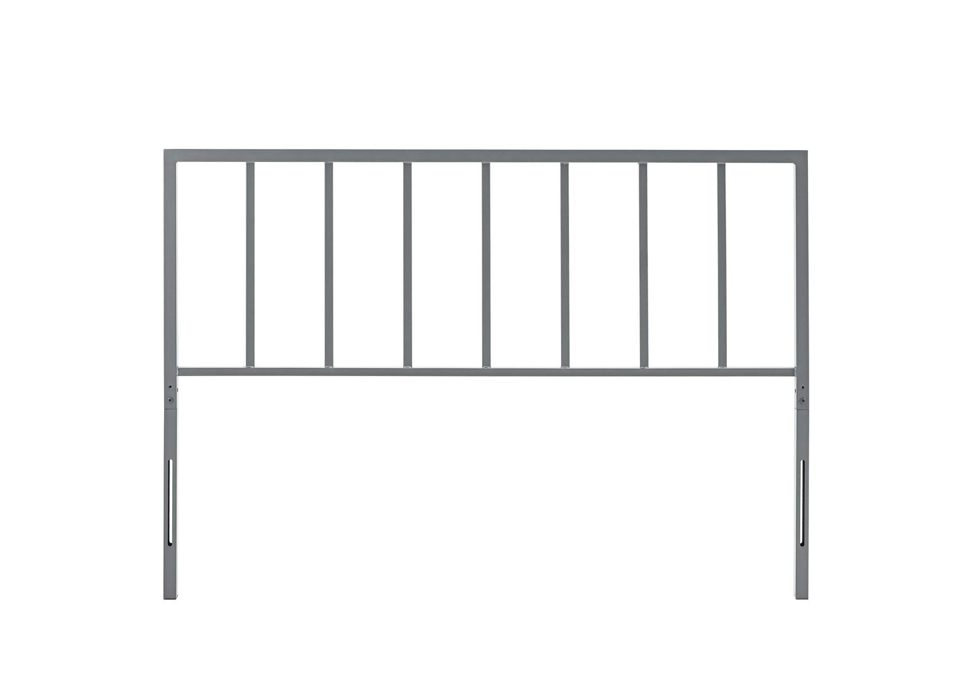 Tatum Gray King Metal Headboard,Modway