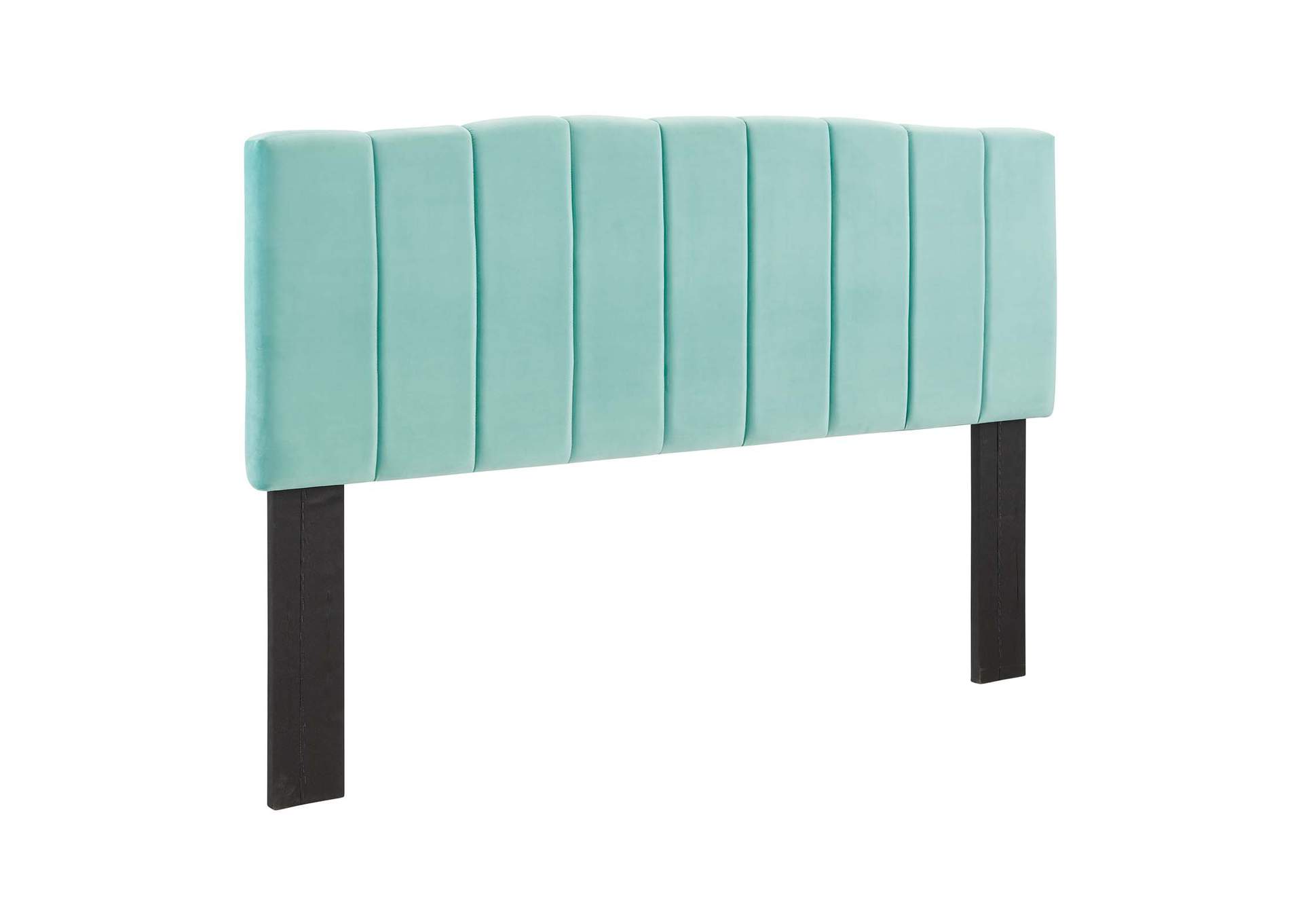 Camilla Mint Channel Tufted Full/Queen Performance Velvet Headboard,Modway