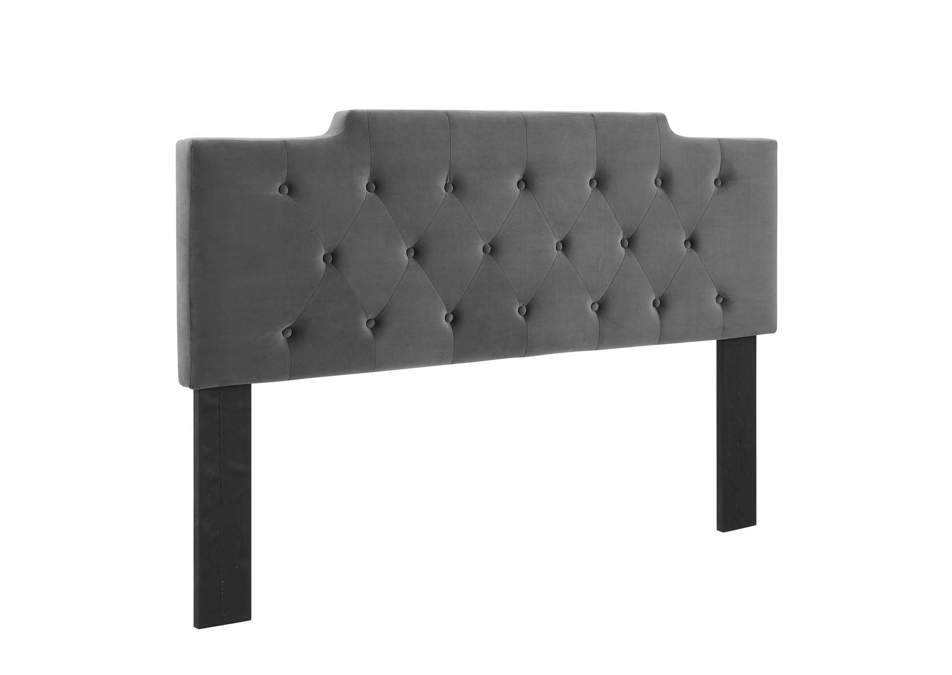 Juliet Charcoal Tufted Full/Queen Performance Velvet Headboard,Modway