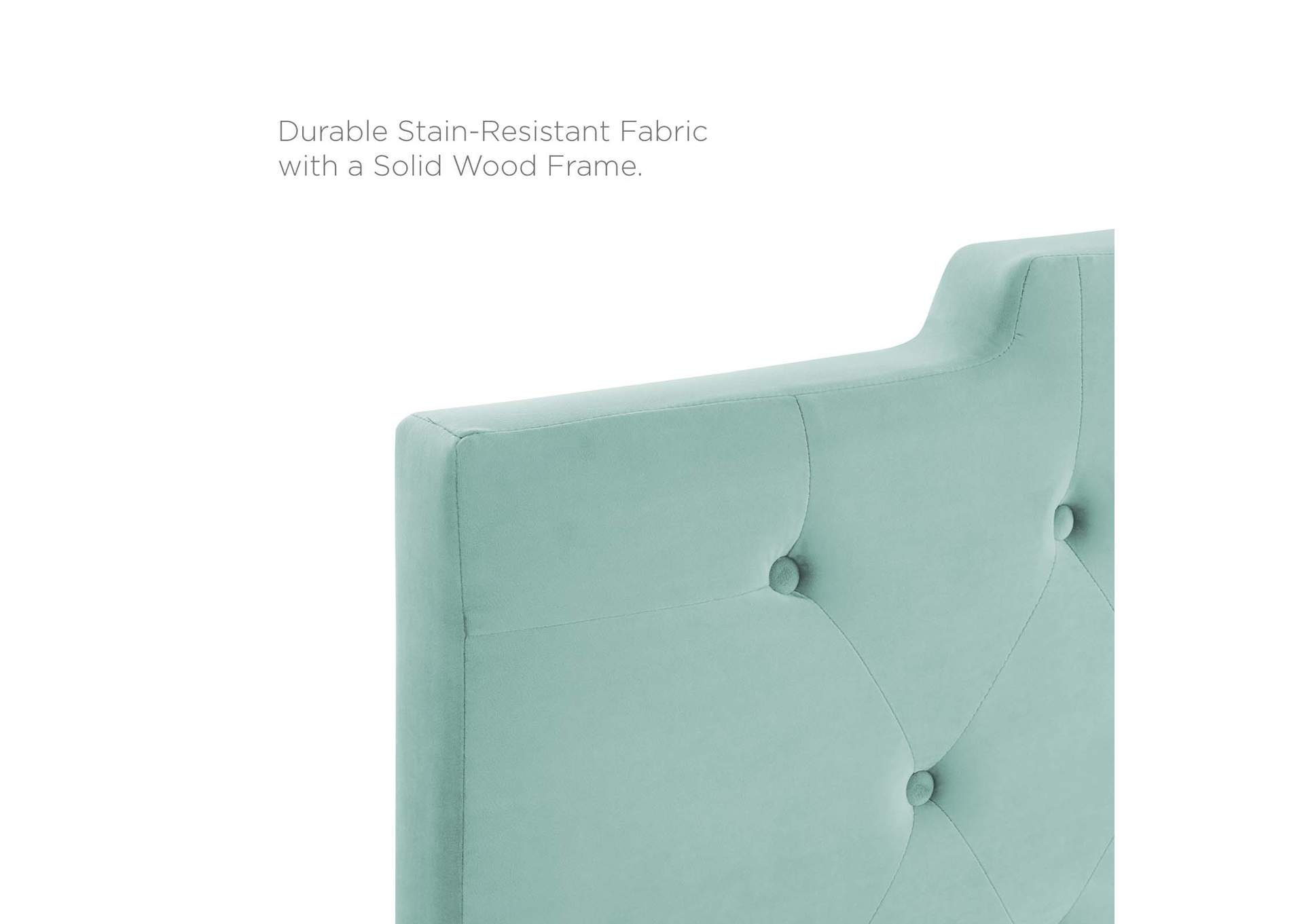 Juliet Mint Tufted Full/Queen Performance Velvet Headboard,Modway