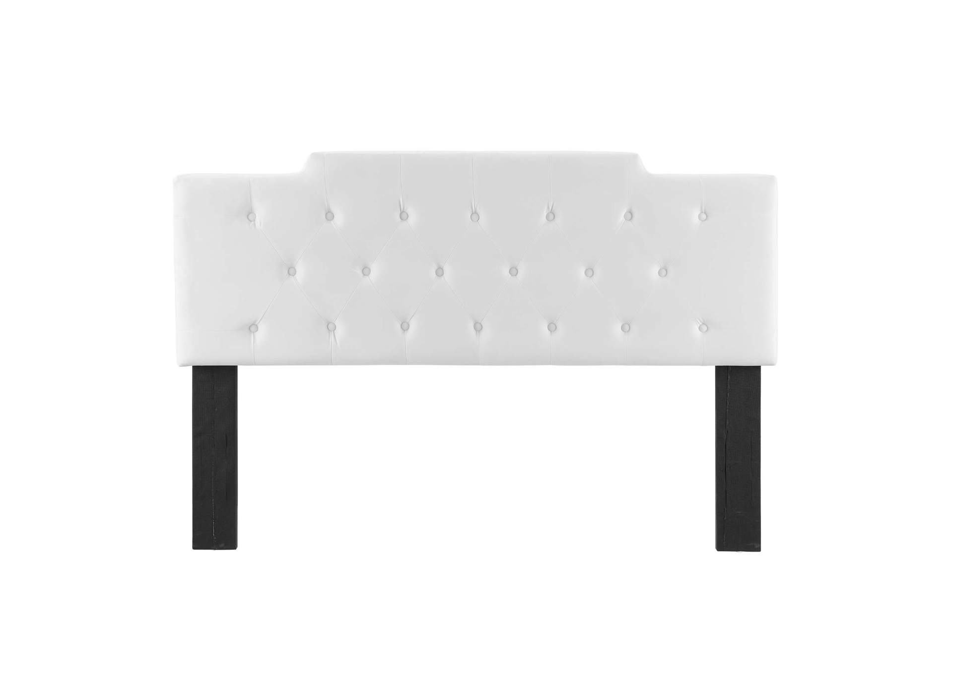 Juliet White Tufted Full/Queen Performance Velvet Headboard,Modway