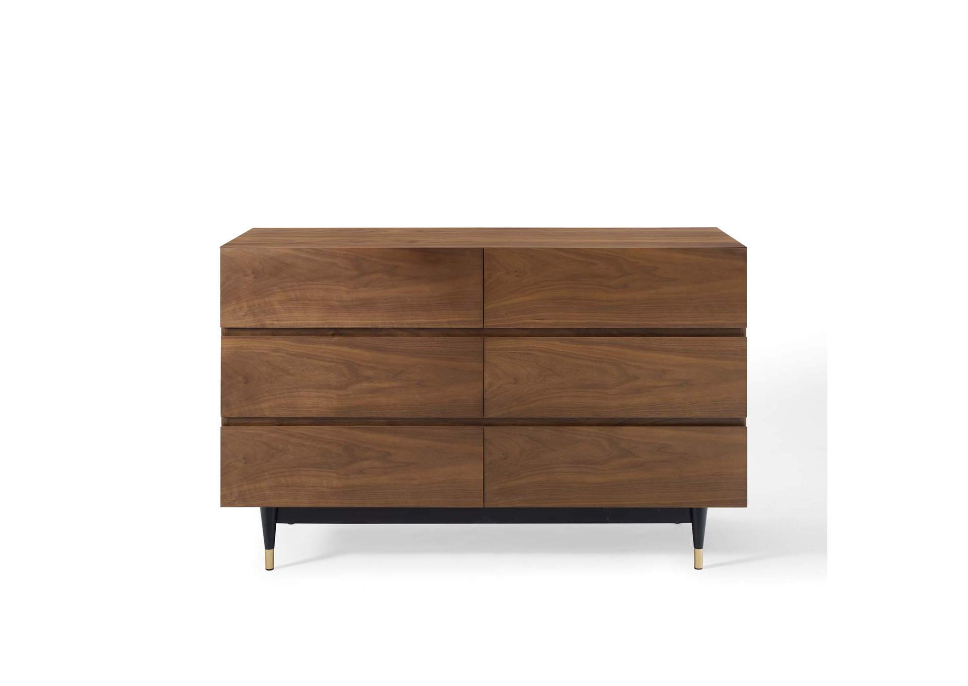 Walnut Caima 6-Drawer Dresser,Modway