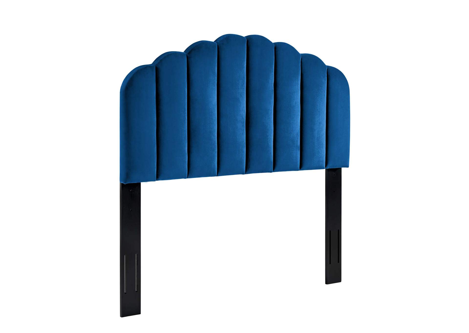 Veronique Navy Twin Performance Velvet Headboard,Modway
