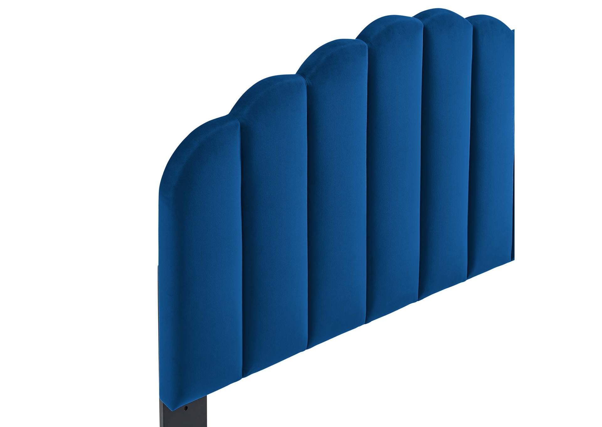 Veronique Navy Twin Performance Velvet Headboard,Modway