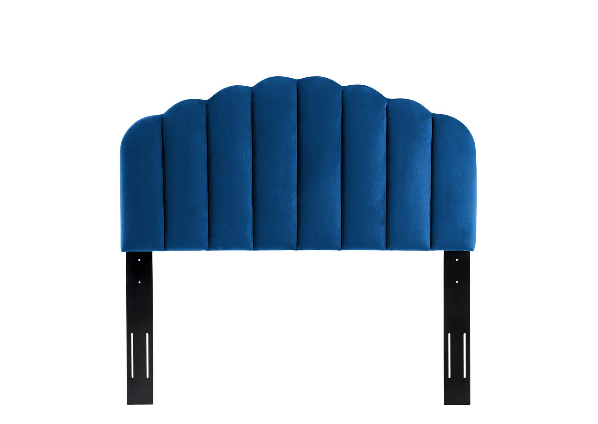Veronique Navy Twin Performance Velvet Headboard,Modway