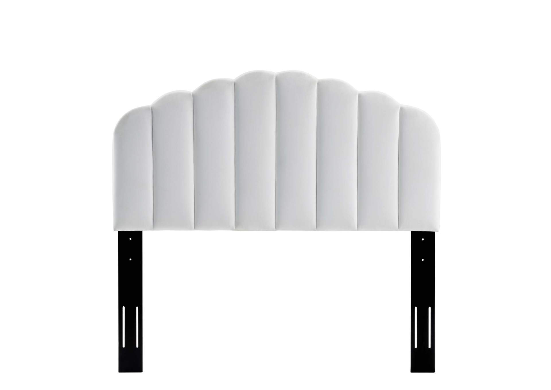 Veronique White Twin Performance Velvet Headboard,Modway
