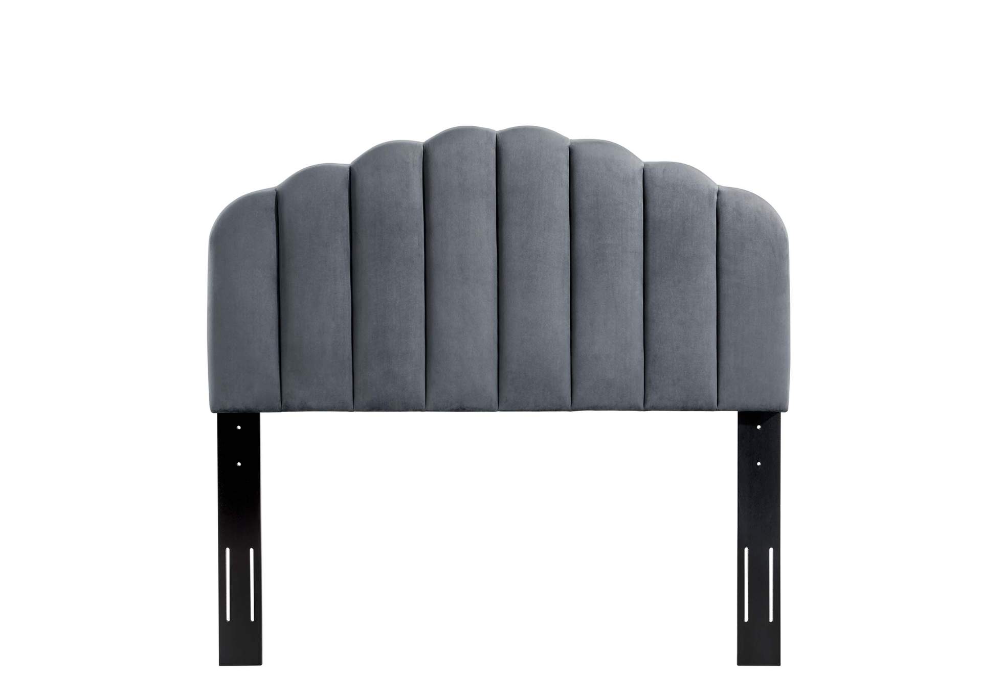 Veronique Charcoal Full/Queen Performance Velvet Headboard,Modway
