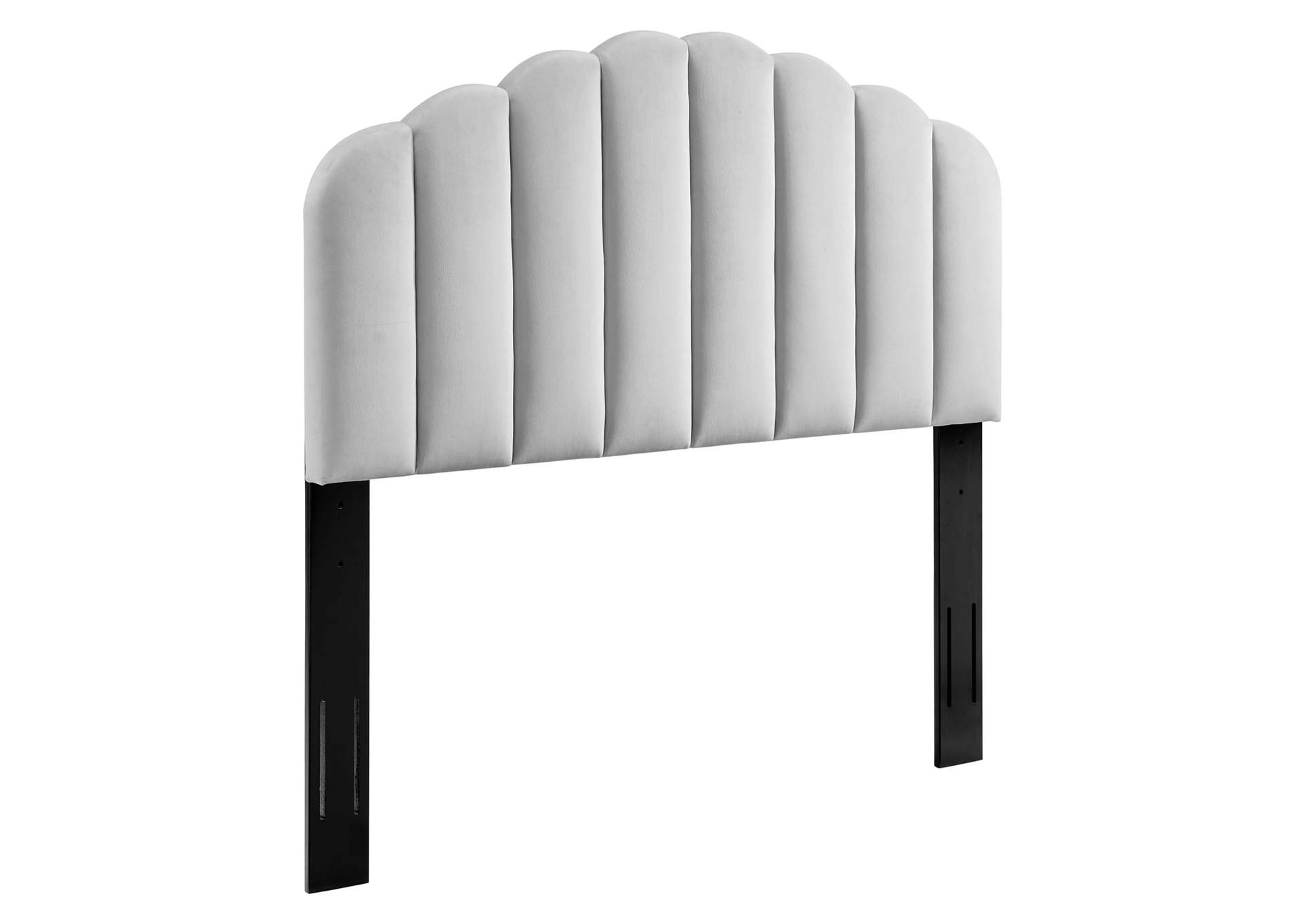 Veronique Light Gray Full/Queen Performance Velvet Headboard,Modway