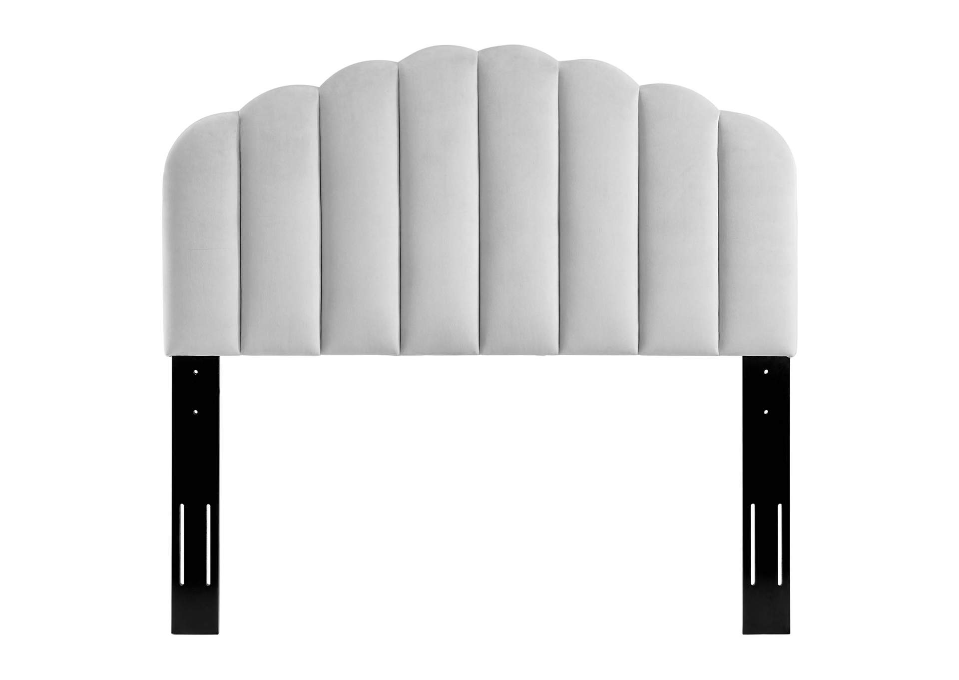 Veronique Light Gray Full/Queen Performance Velvet Headboard,Modway