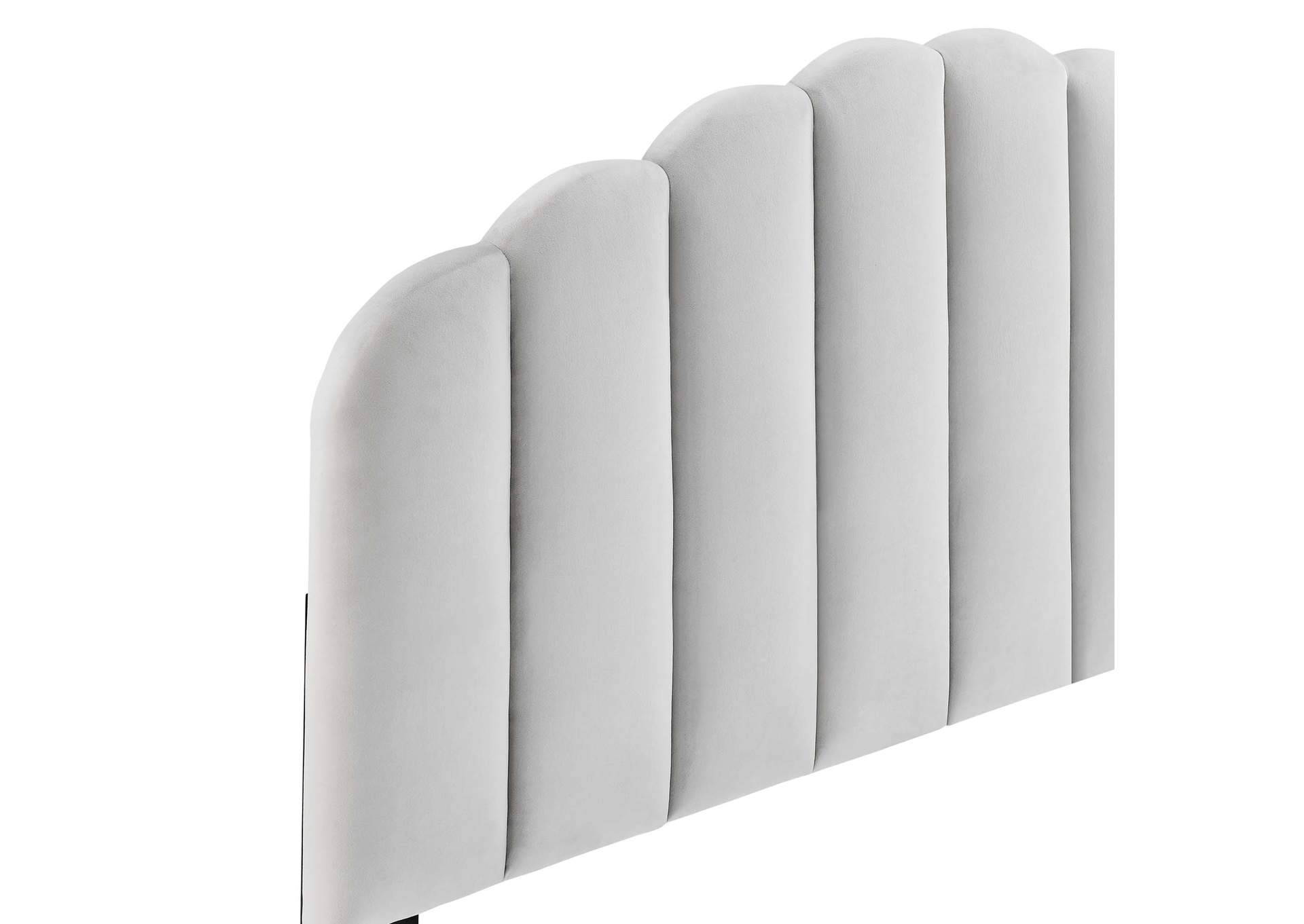 Veronique Light Gray Full/Queen Performance Velvet Headboard,Modway