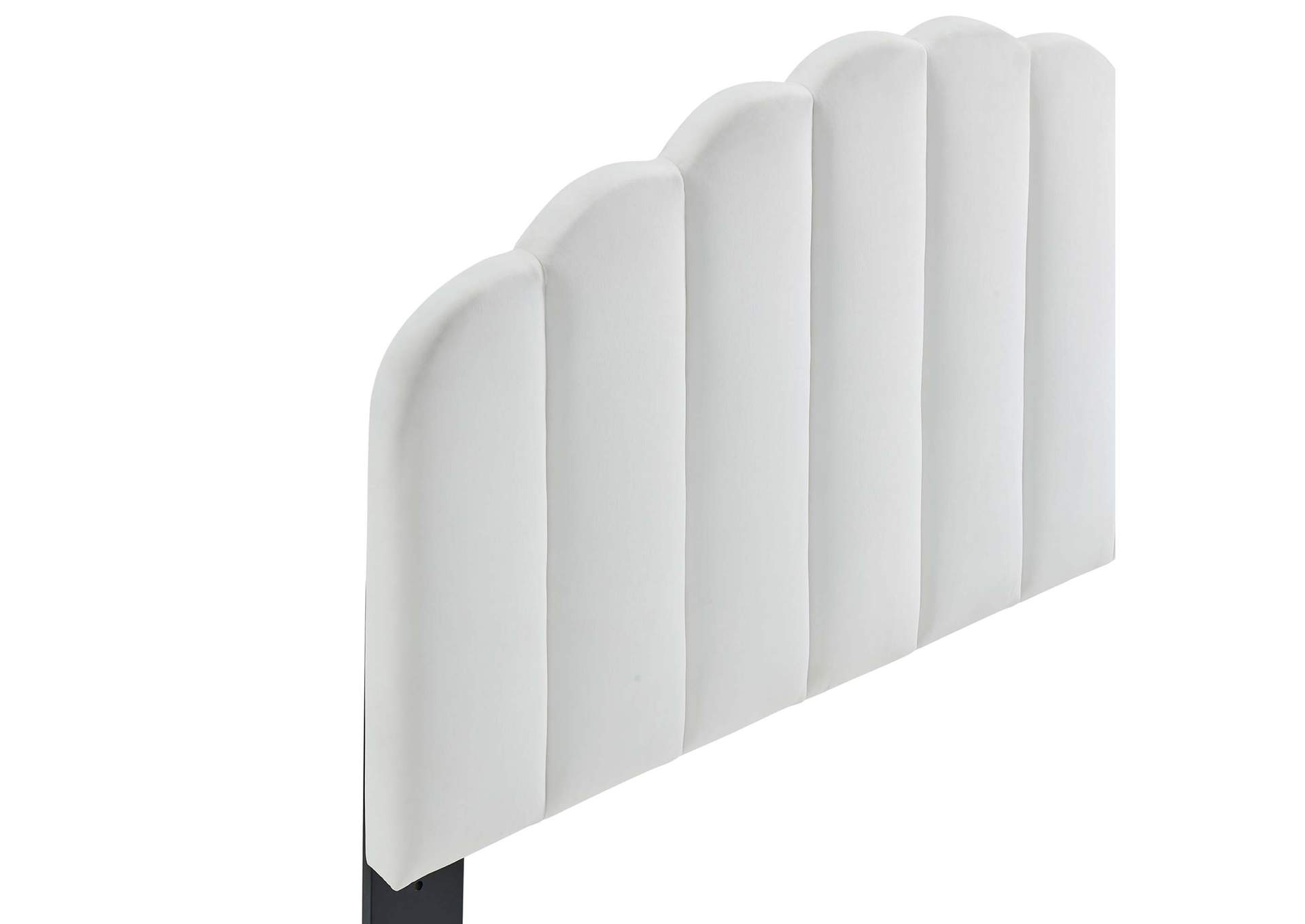 Veronique White Full/Queen Performance Velvet Headboard,Modway