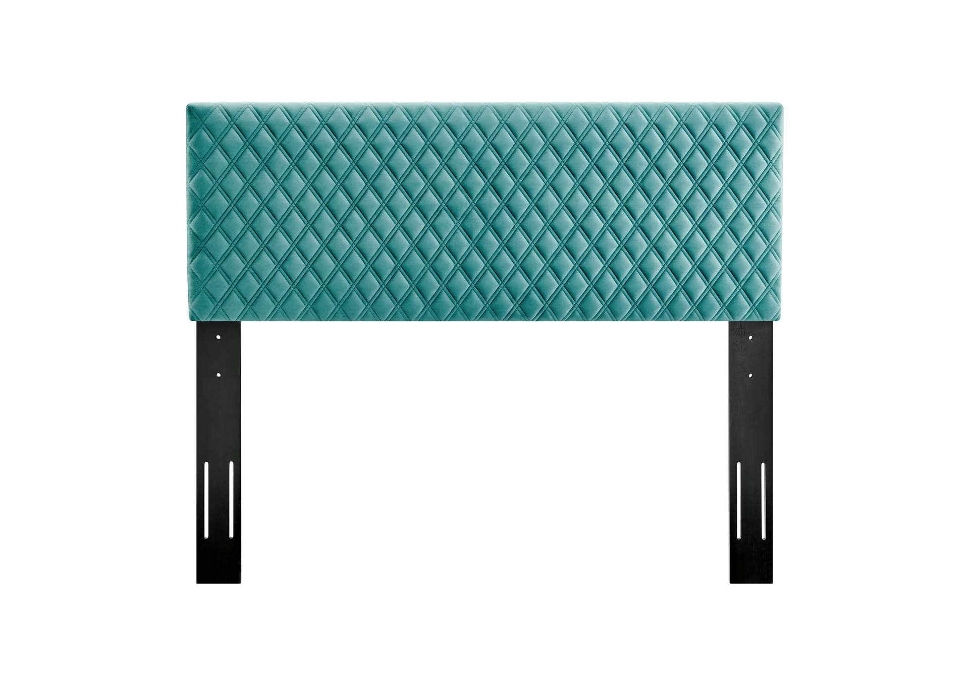 Angela Teal Twin Performance Velvet Headboard,Modway
