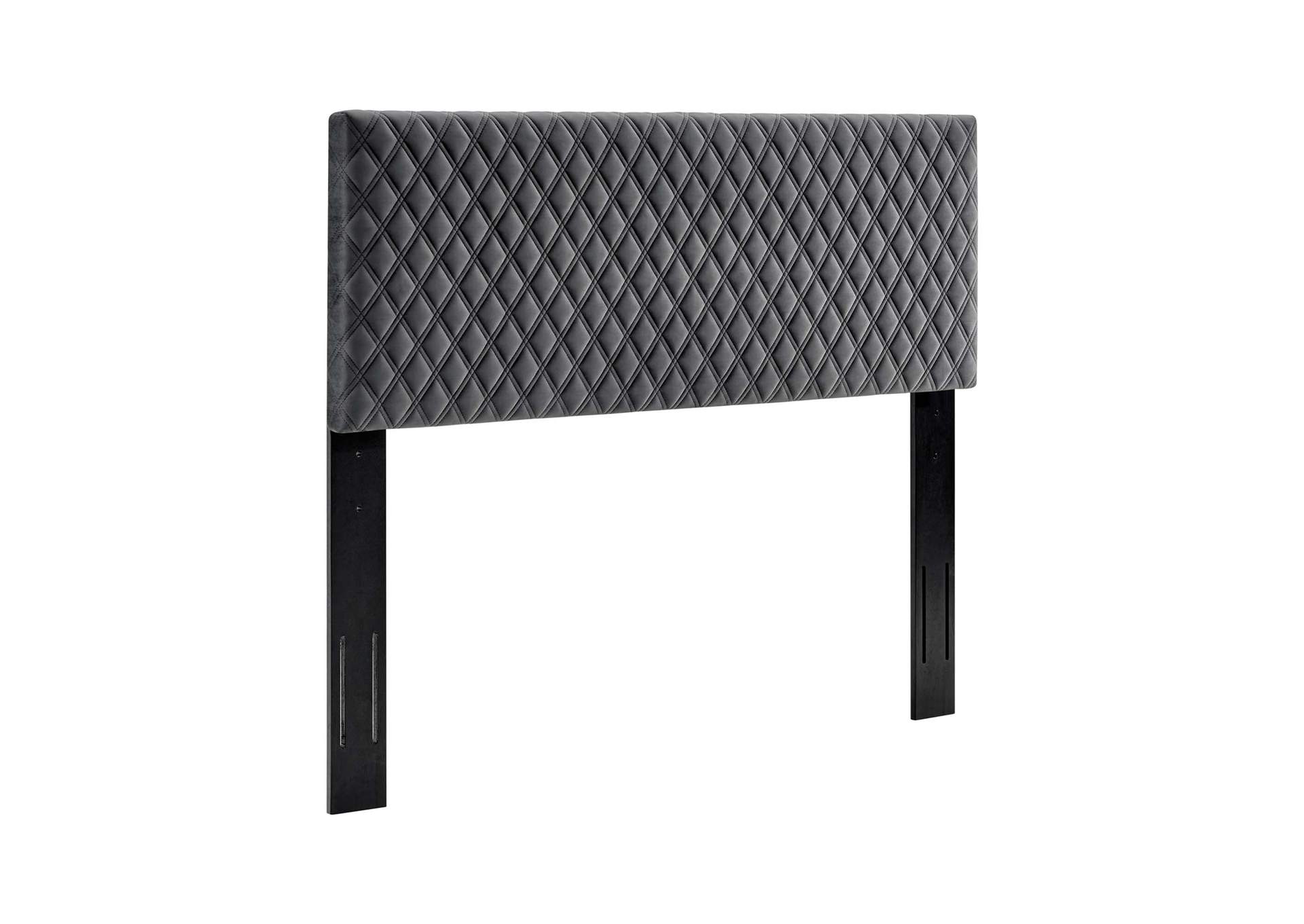 Angela Charcoal Full/Queen Performance Velvet Headboard,Modway