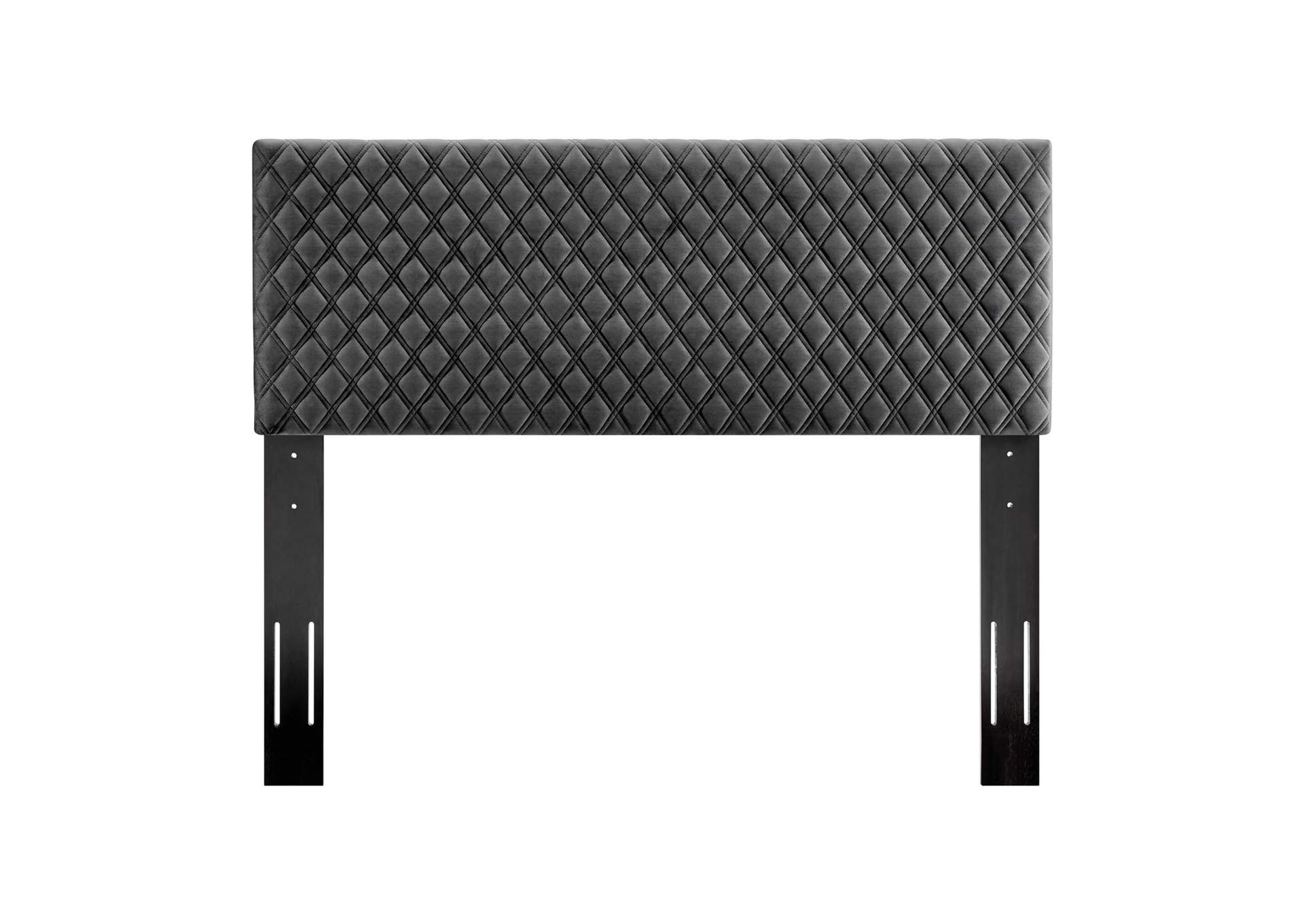 Angela Charcoal Full/Queen Performance Velvet Headboard,Modway