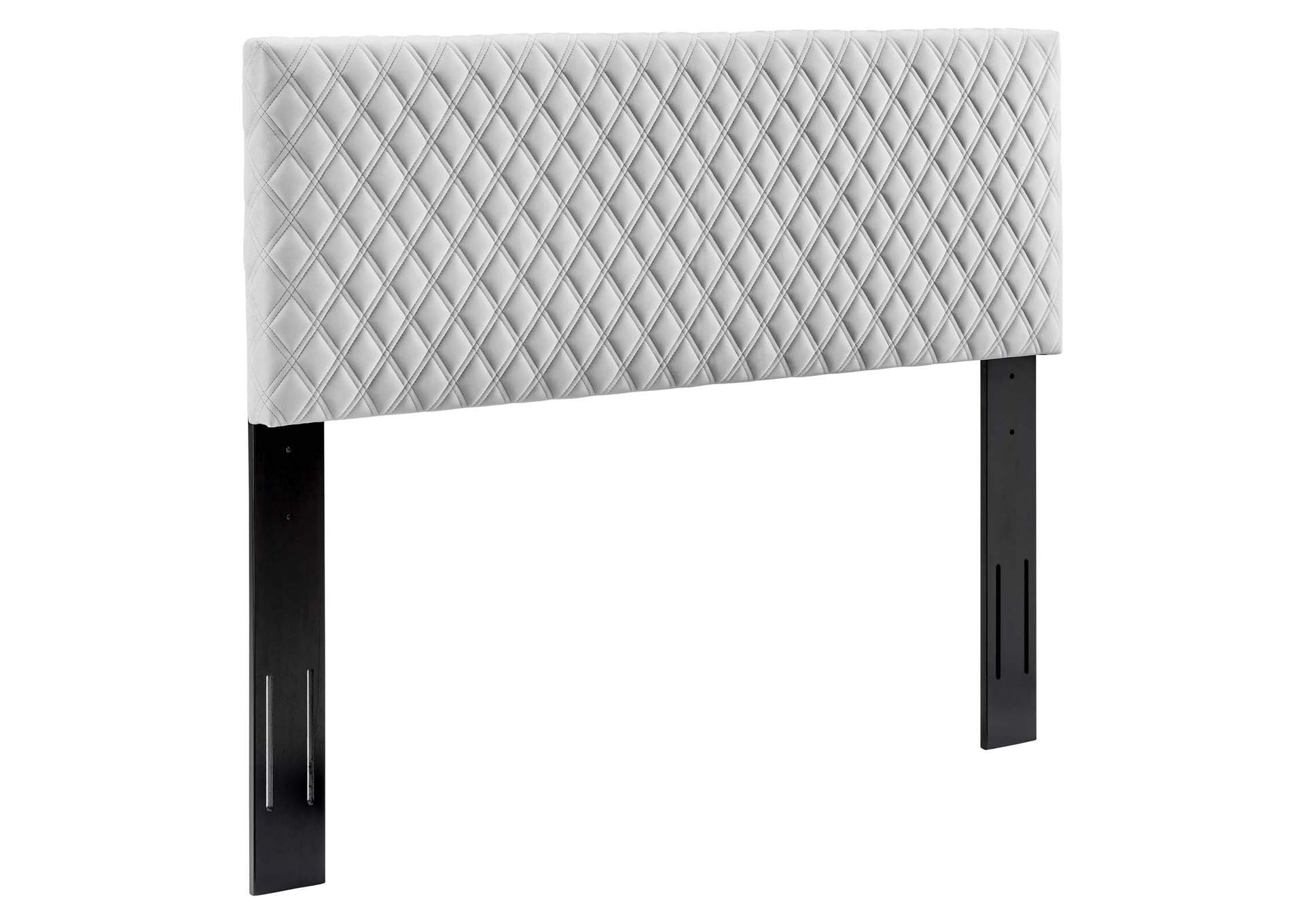 Angela Light Gray Full/Queen Performance Velvet Headboard,Modway