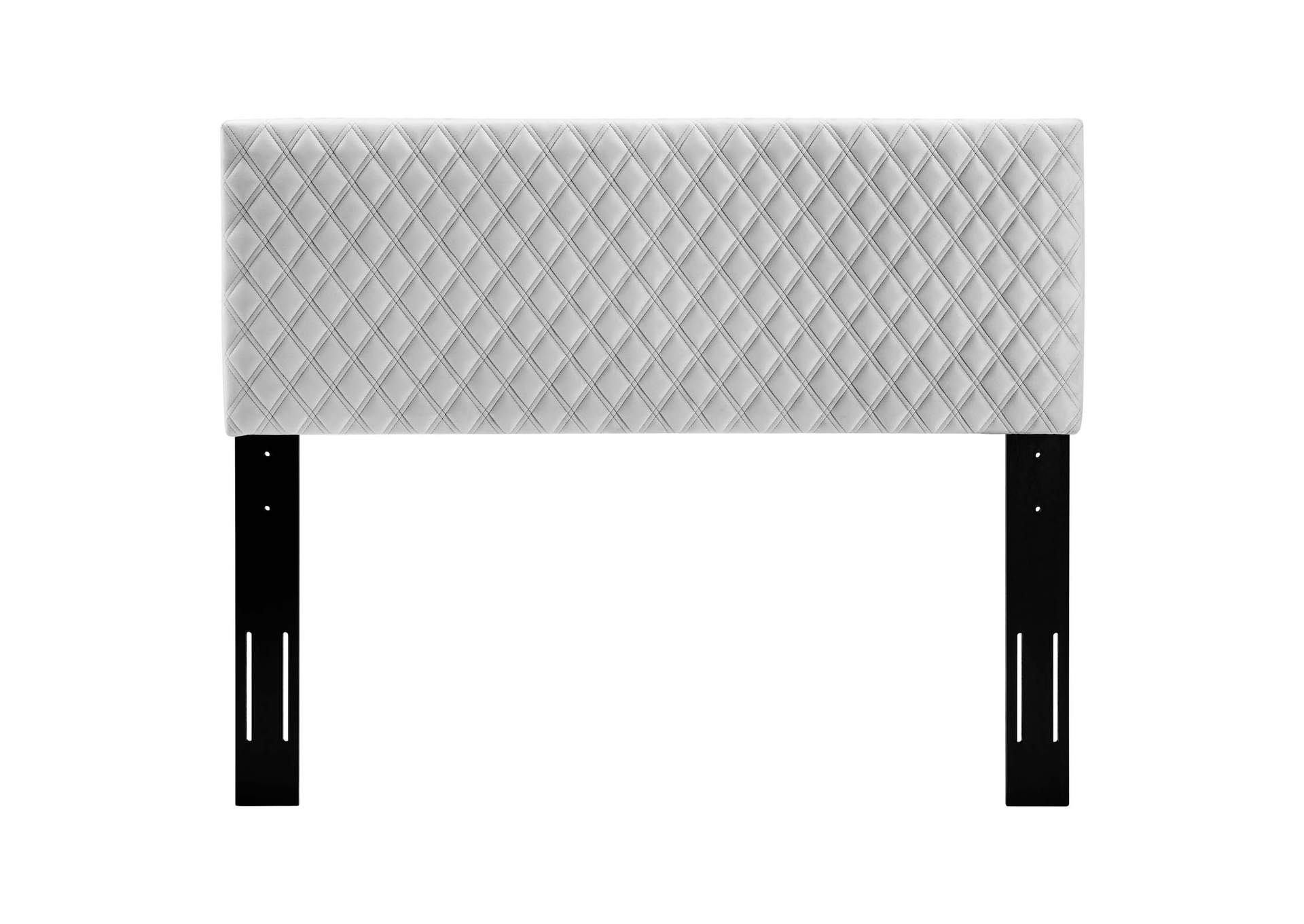 Angela Light Gray Full/Queen Performance Velvet Headboard,Modway