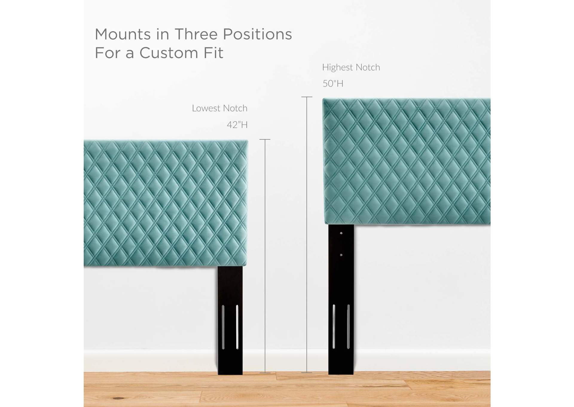 Angela Mint Full/Queen Performance Velvet Headboard,Modway