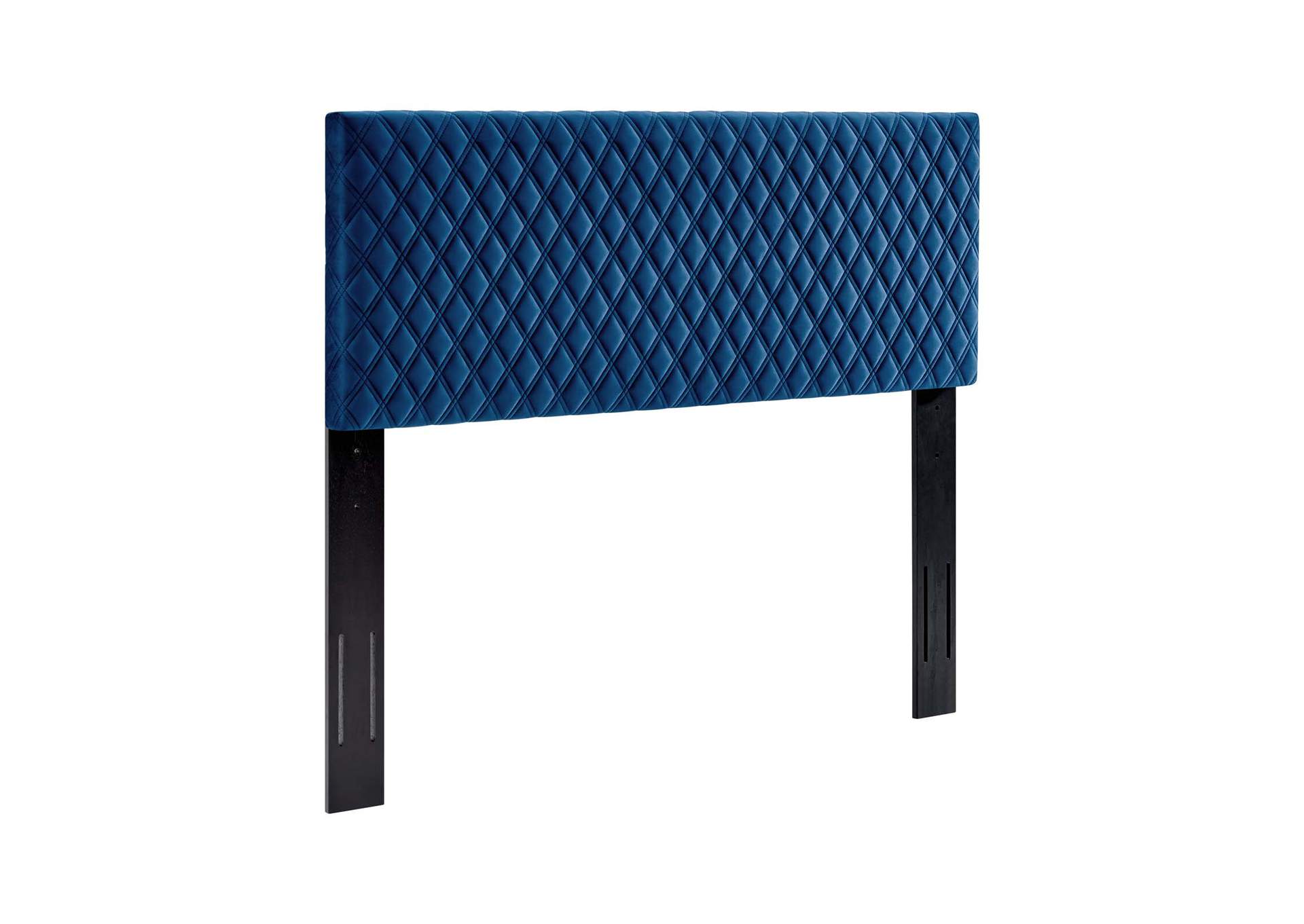 Angela Navy Full/Queen Performance Velvet Headboard,Modway