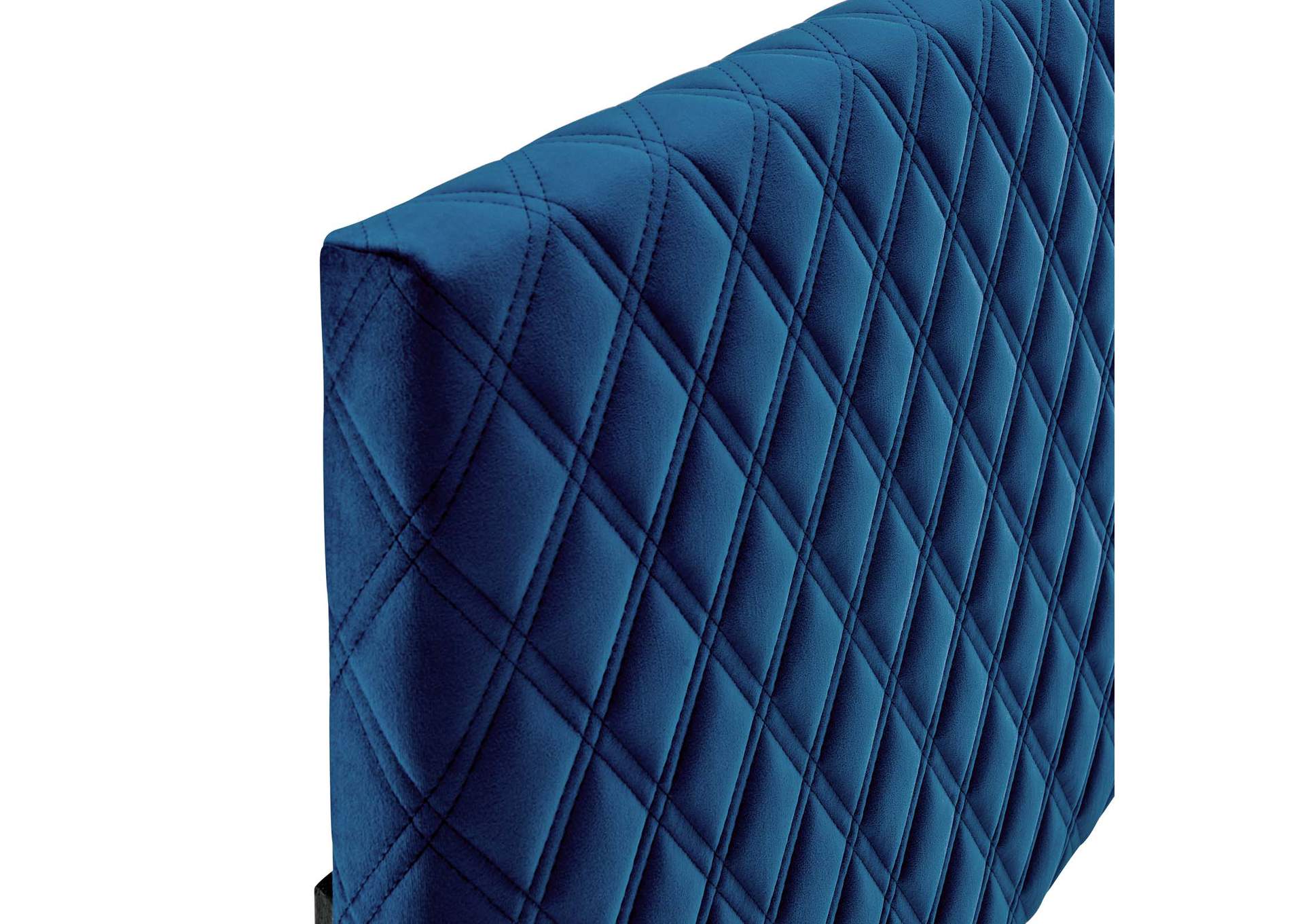 Angela Navy Full/Queen Performance Velvet Headboard,Modway