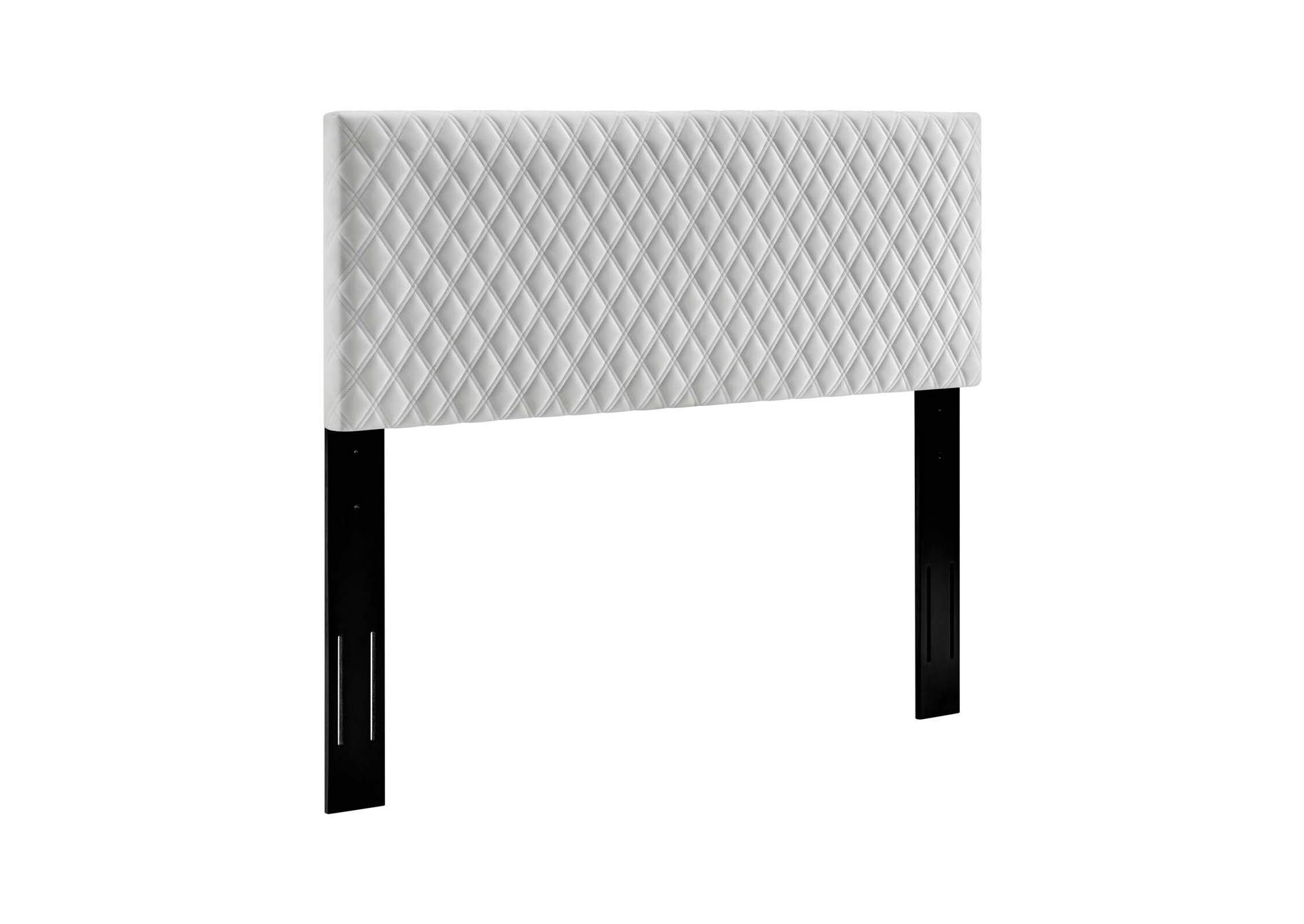 Angela White Full/Queen Performance Velvet Headboard,Modway