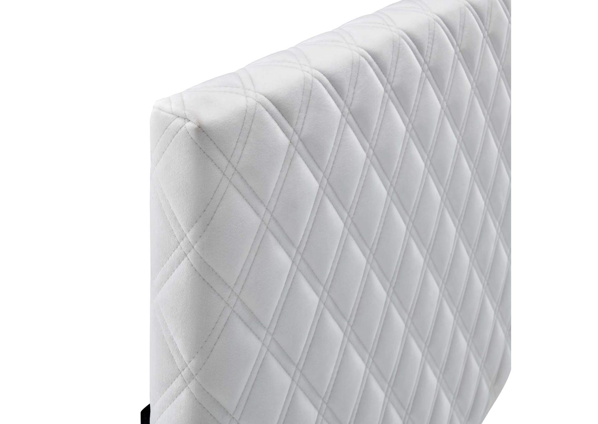 Angela White Full/Queen Performance Velvet Headboard,Modway