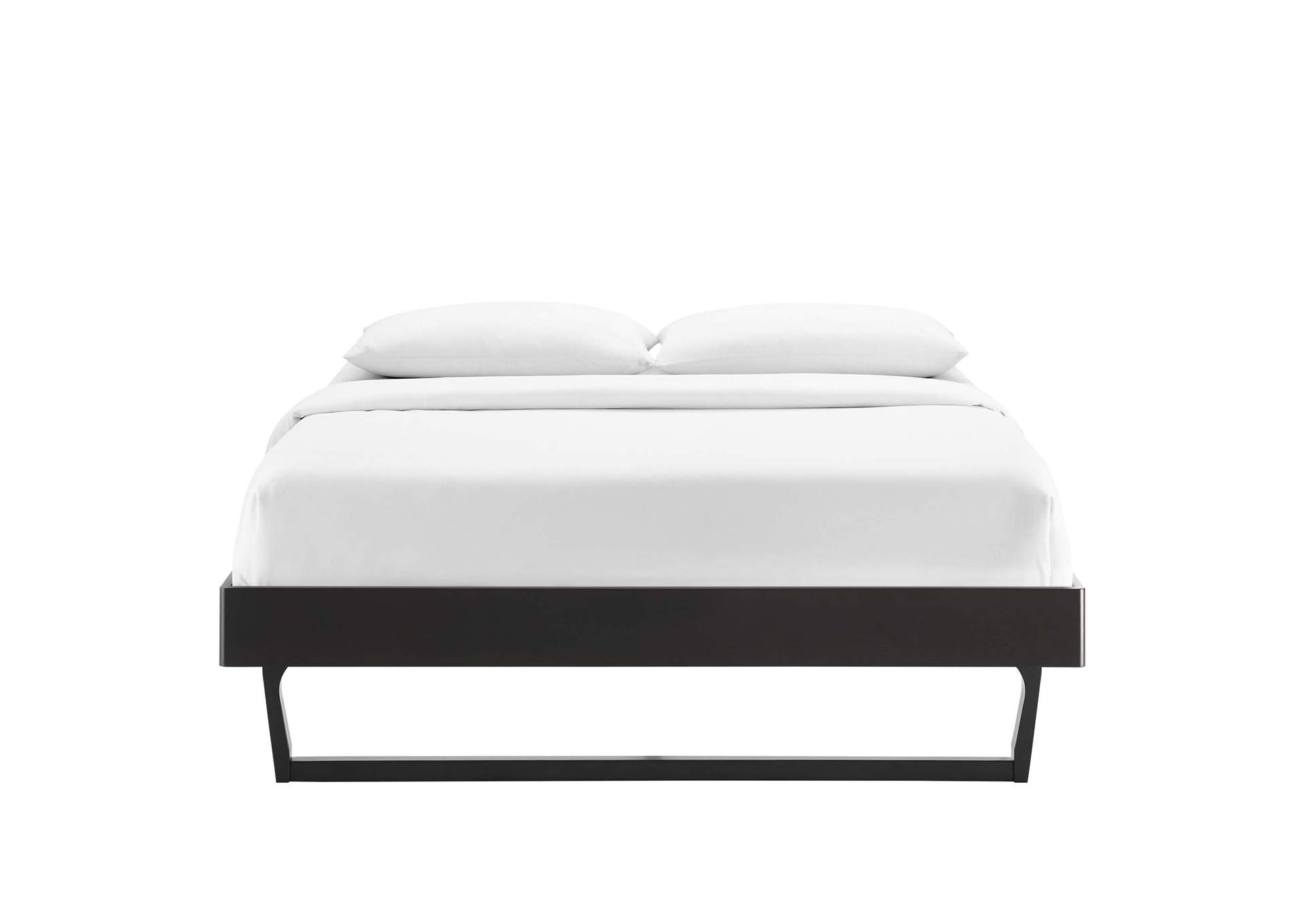 Black Billie King Wood Platform Bed Frame,Modway