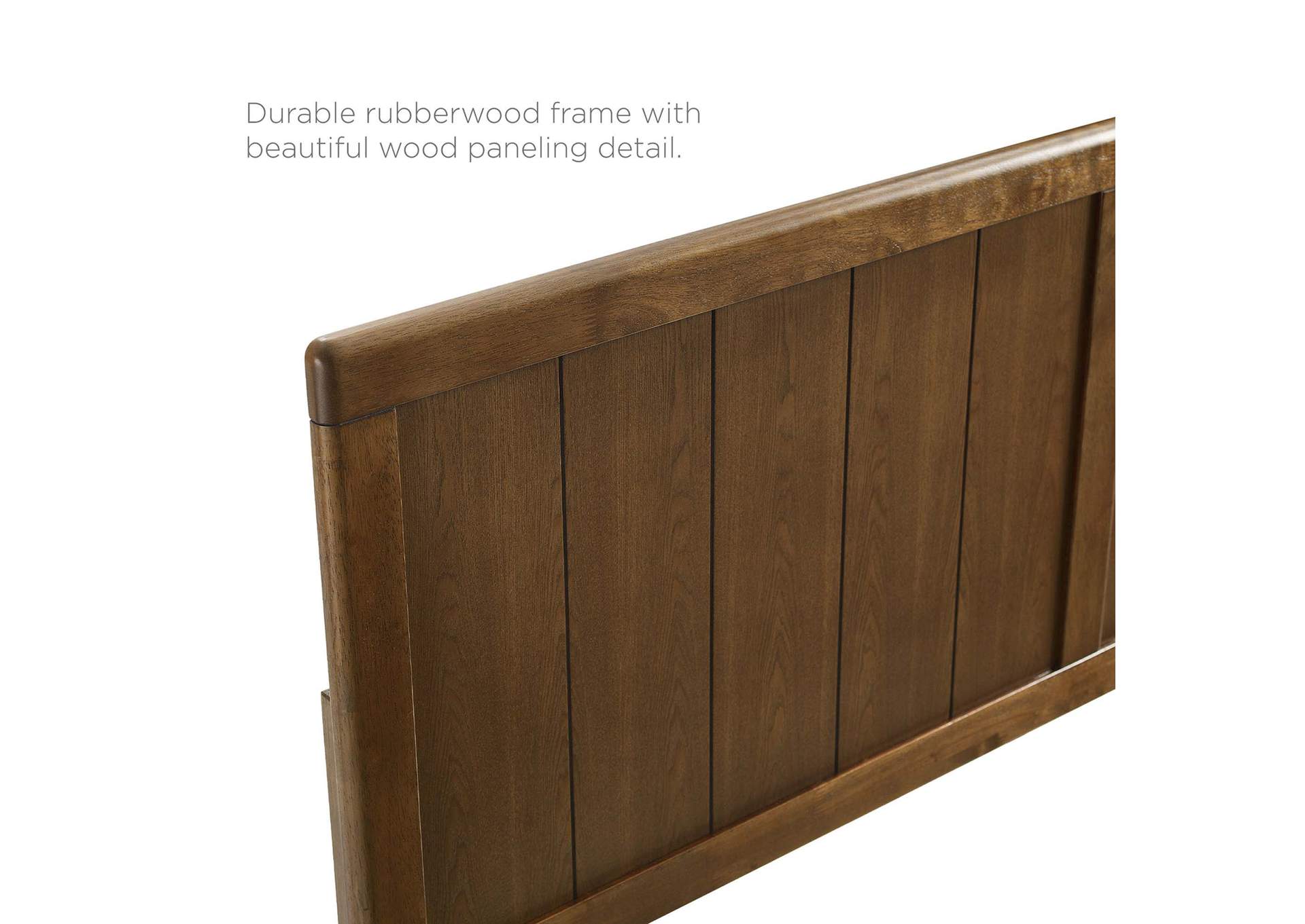 Robbie Walnut King Wood Headboard,Modway