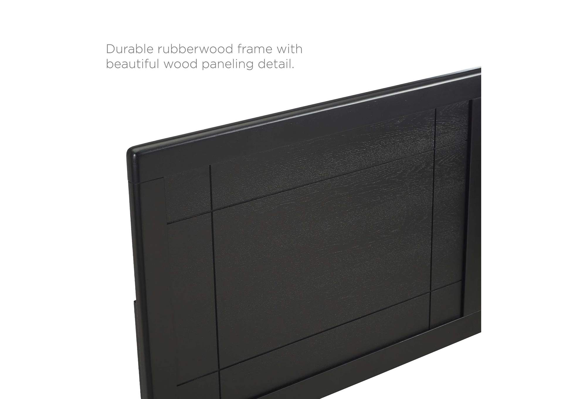 Archie Black Twin Wood Headboard,Modway