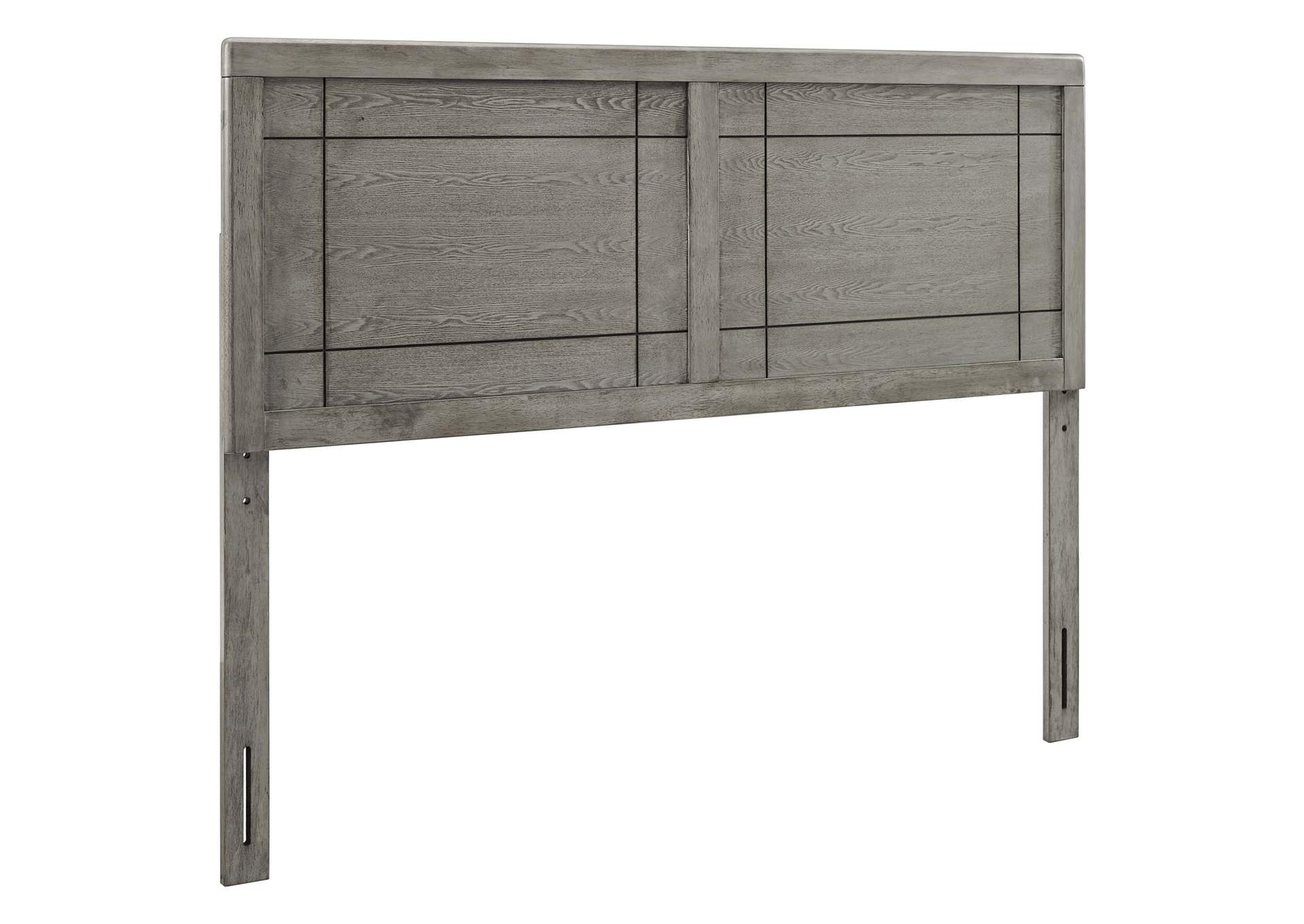 Archie Gray Twin Wood Headboard,Modway