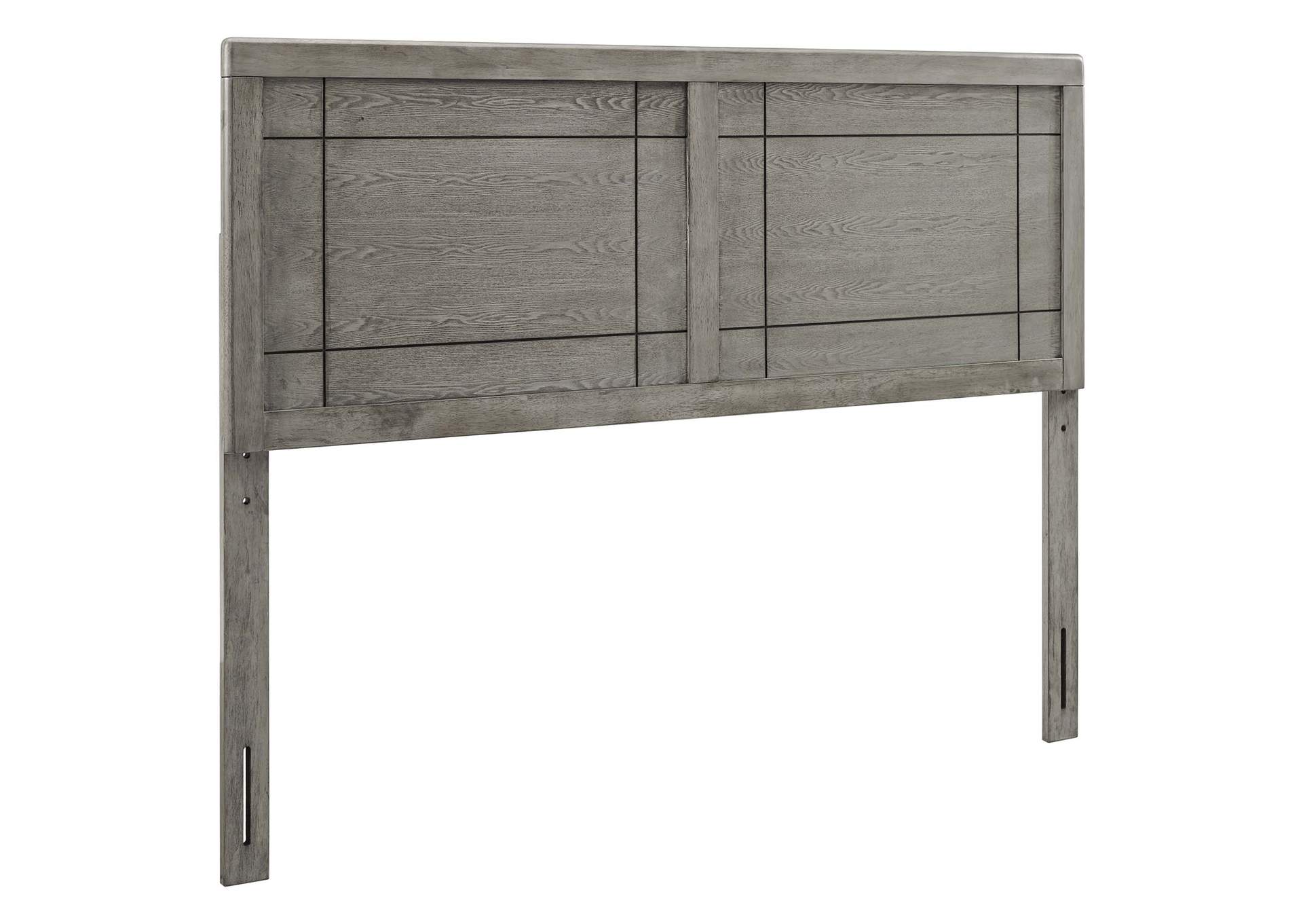 Archie Gray Full Wood Headboard,Modway