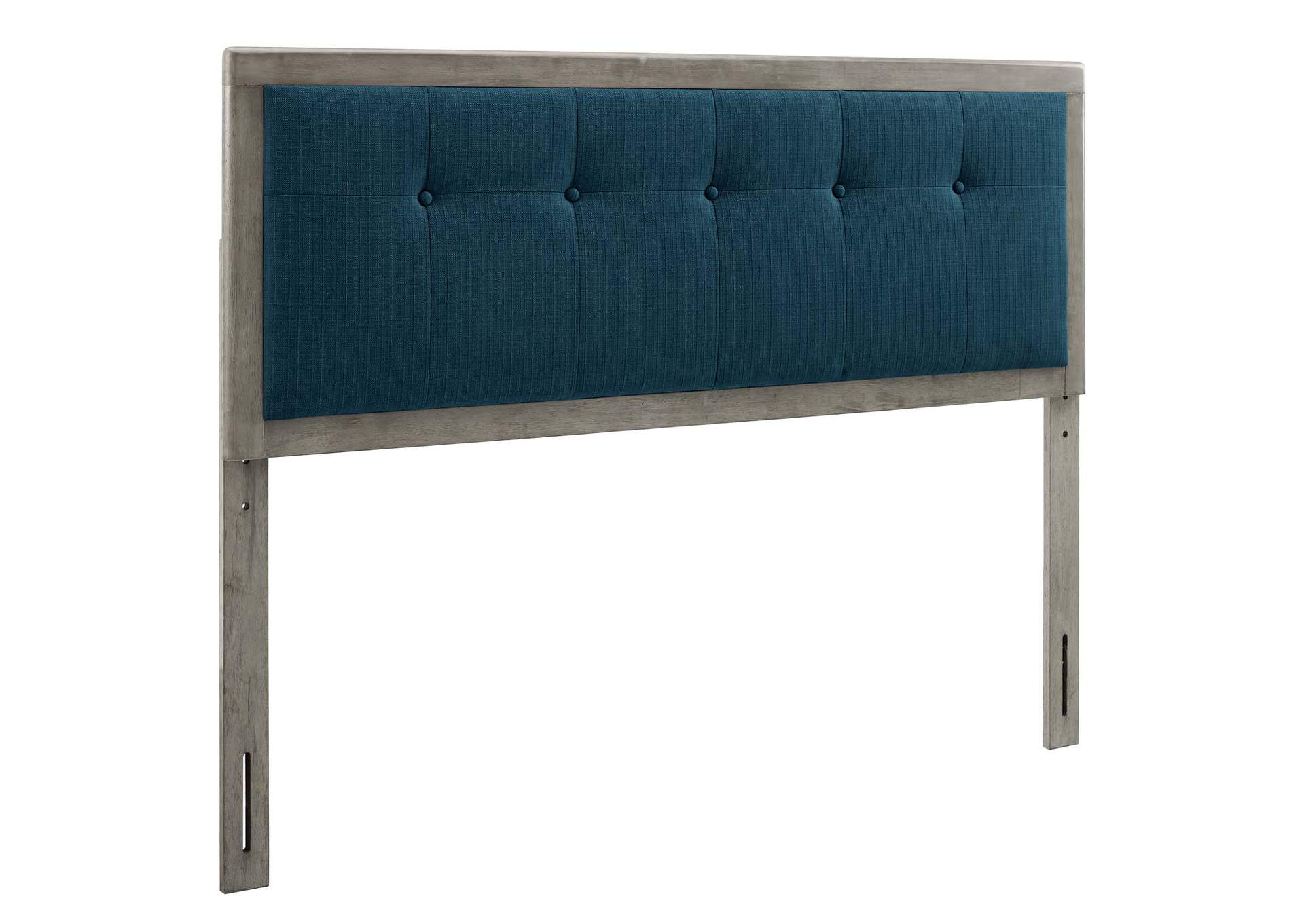 Draper Gray Azure Tufted Full Fabric and Wood Headboard,Modway