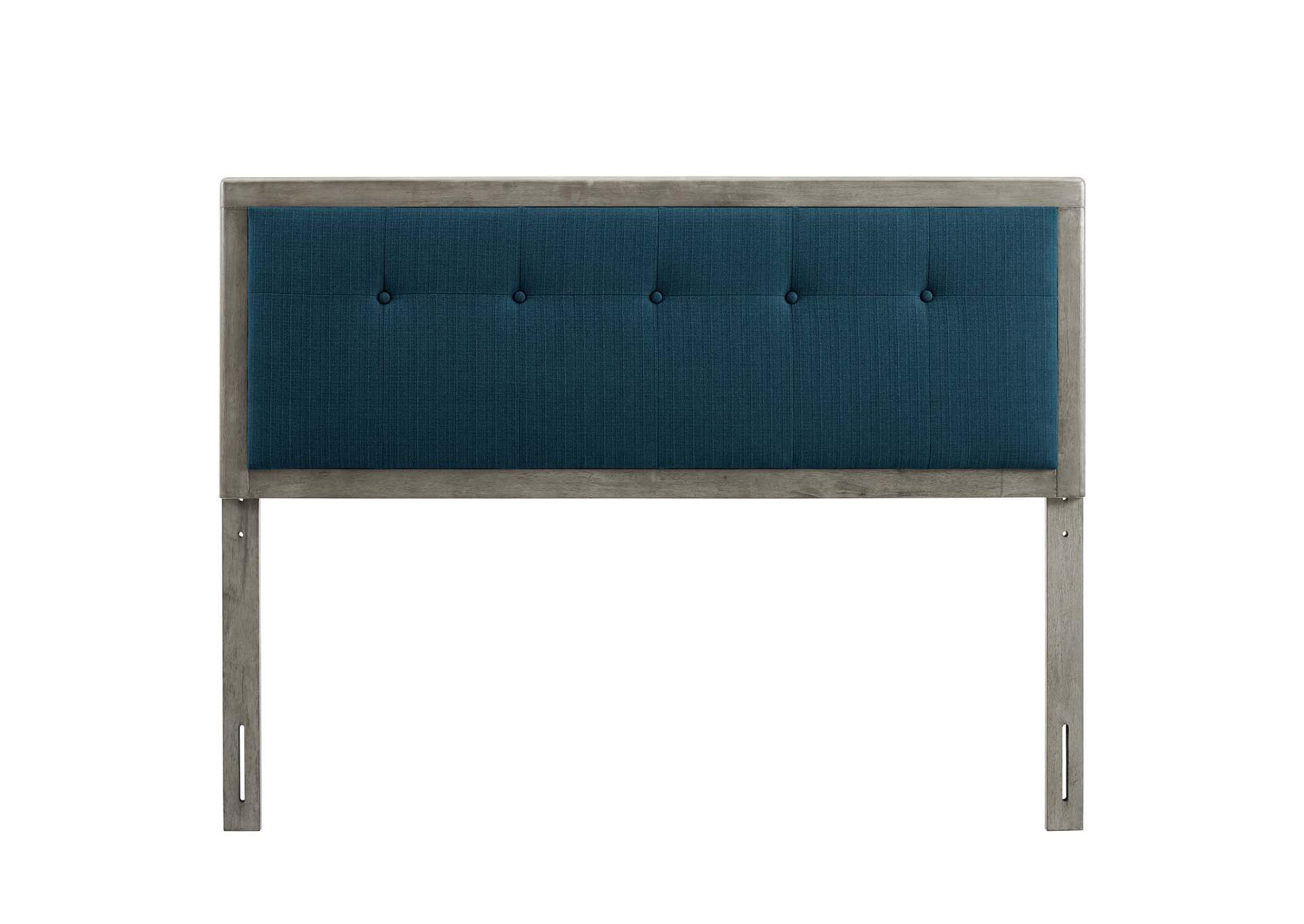Draper Gray Azure Tufted Full Fabric and Wood Headboard,Modway