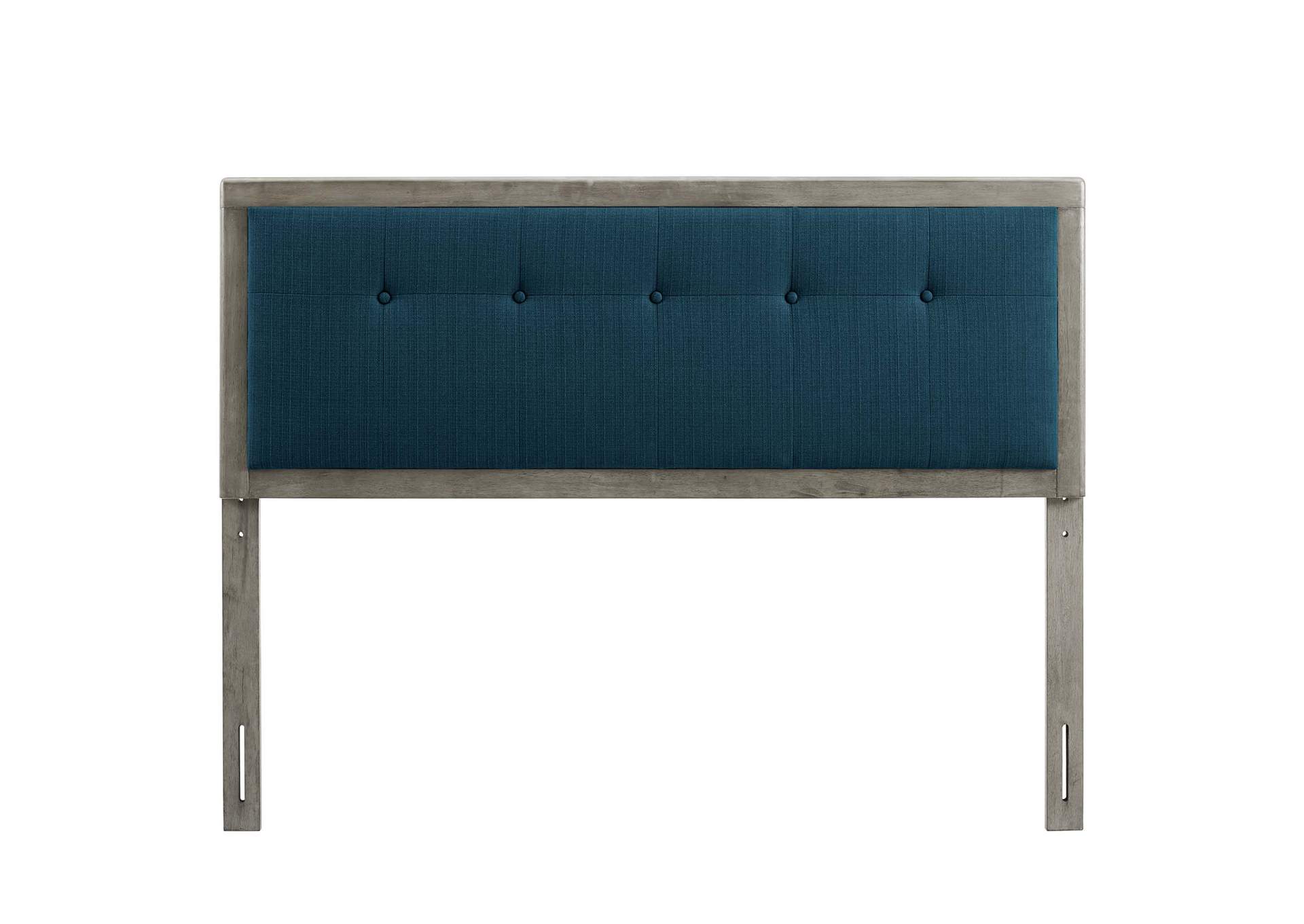 Draper Gray Azure Tufted Queen Fabric and Wood Headboard,Modway