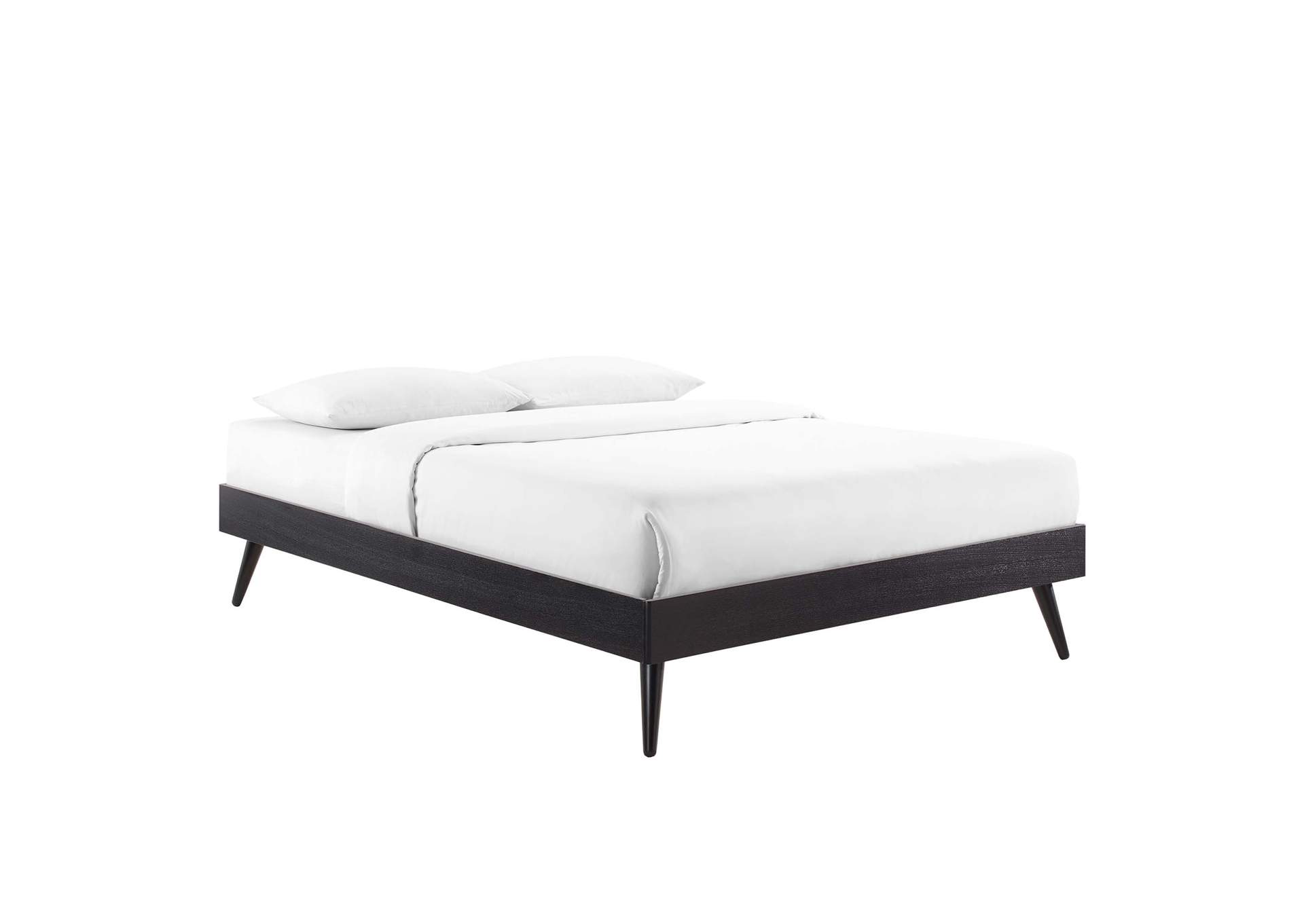 Black Margo Twin Wood Platform Bed Frame,Modway