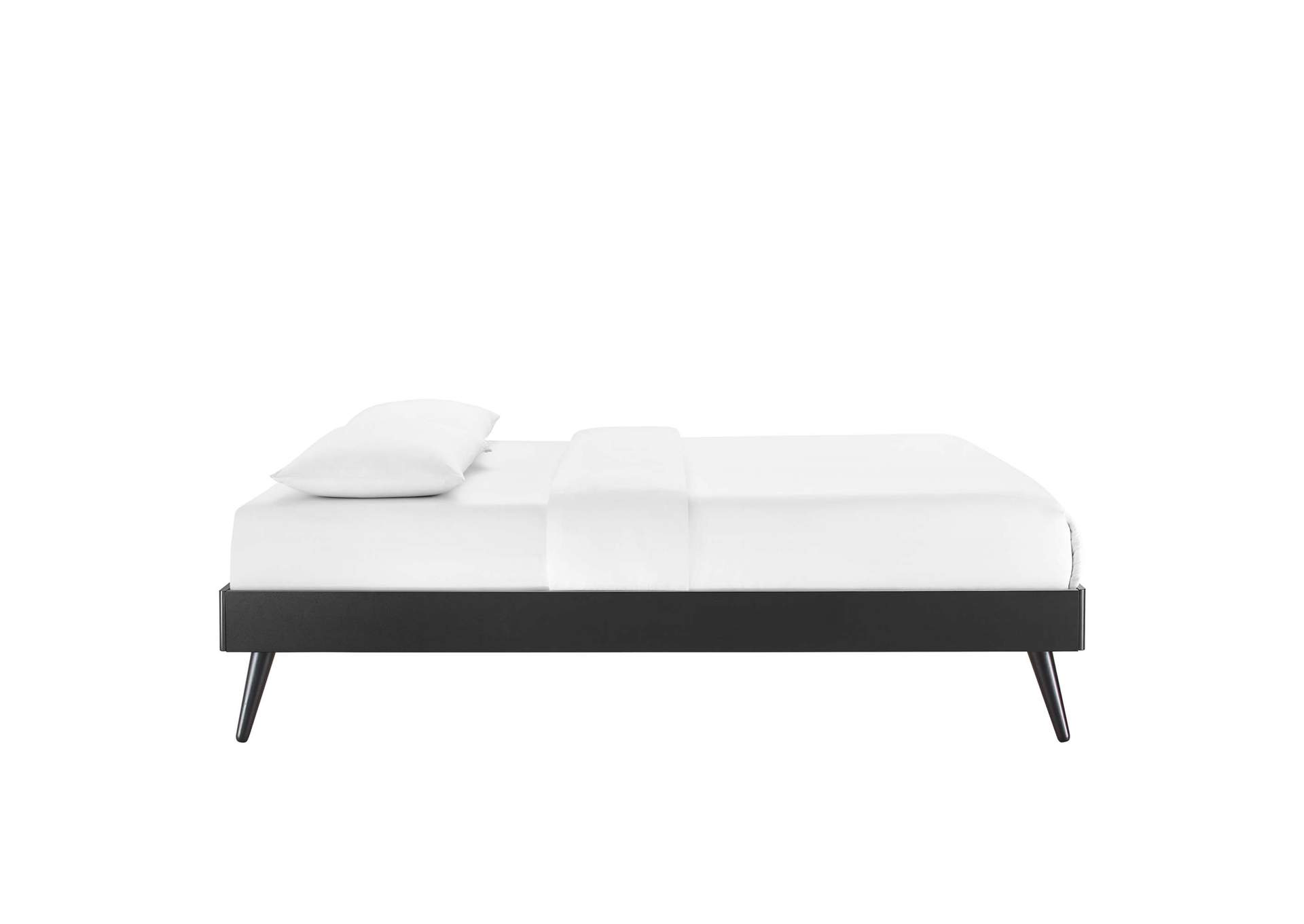 Black Margo Twin Wood Platform Bed Frame,Modway