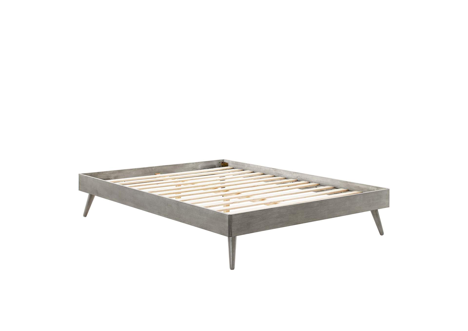 Gray Margo Twin Wood Platform Bed Frame,Modway