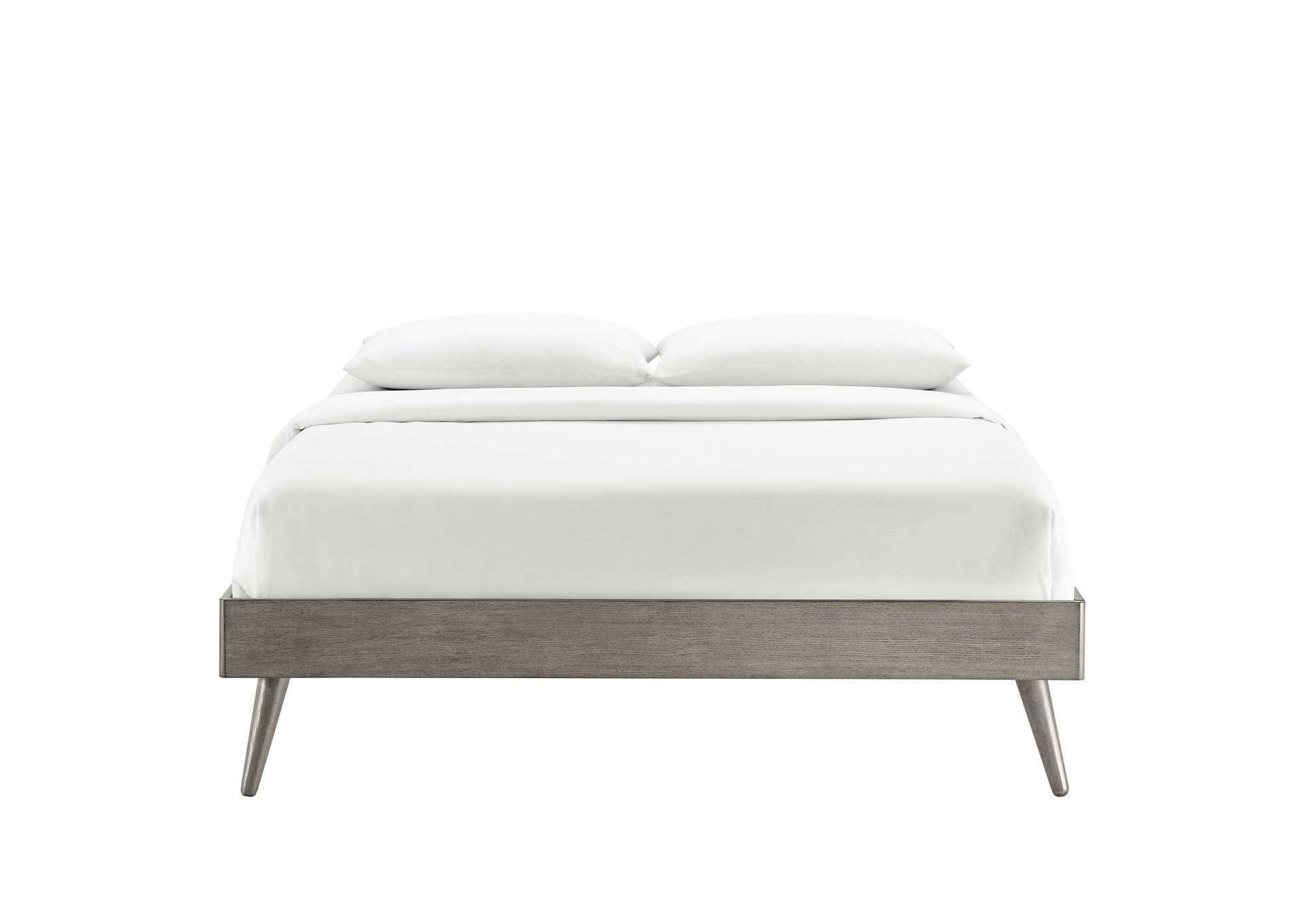 Gray Margo Twin Wood Platform Bed Frame,Modway