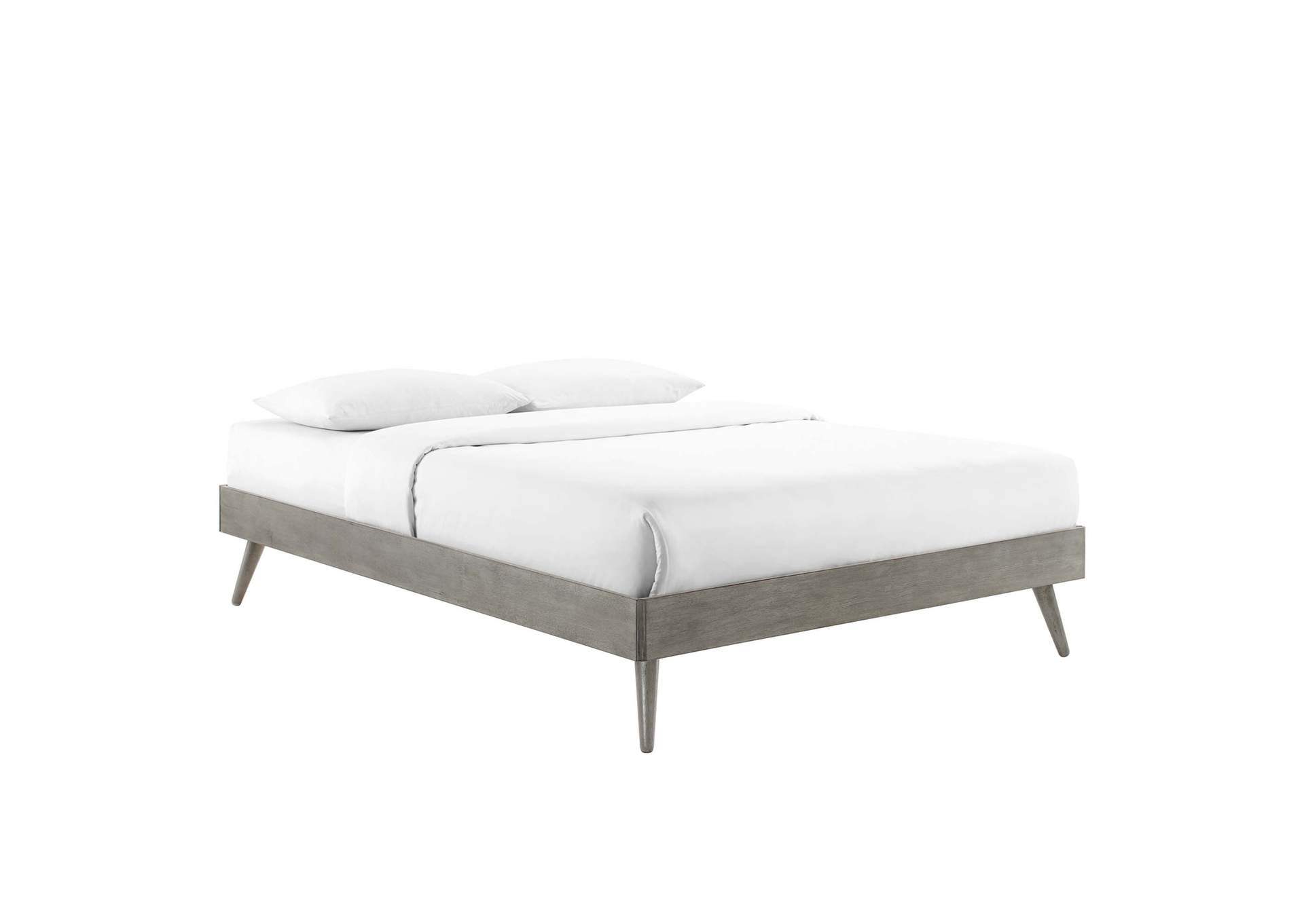 Gray Margo King Wood Platform Bed Frame,Modway