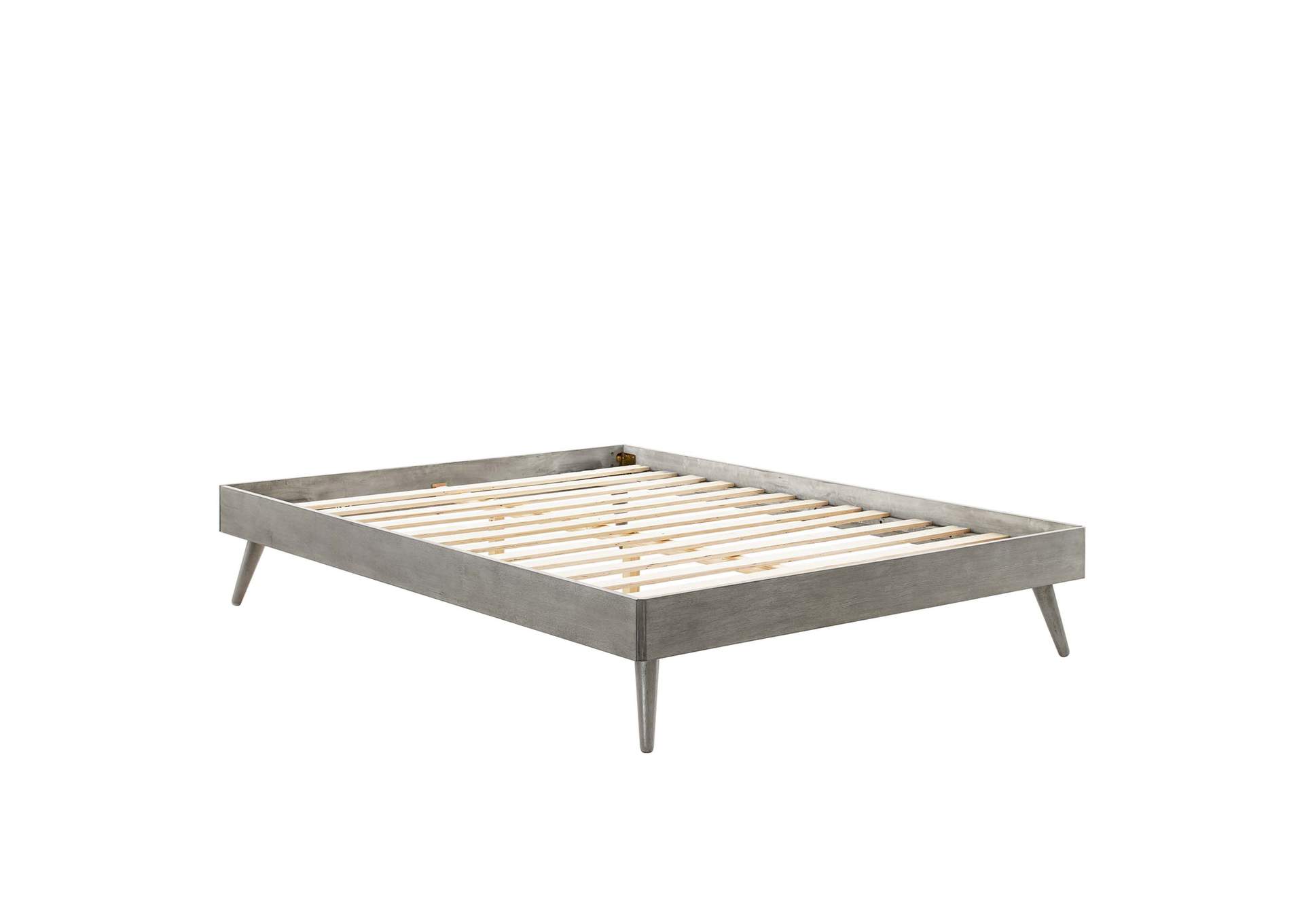 Gray Margo King Wood Platform Bed Frame,Modway