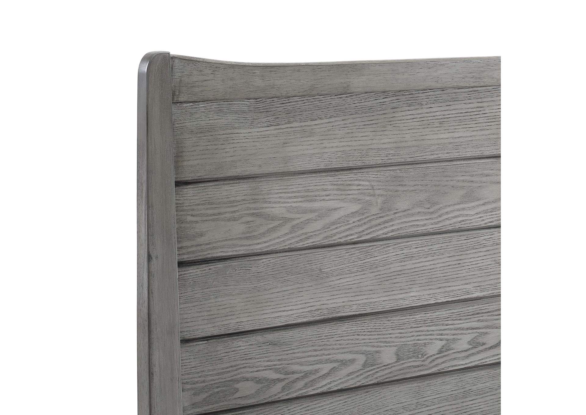 Gray Georgia Queen Wood Platform Bed,Modway