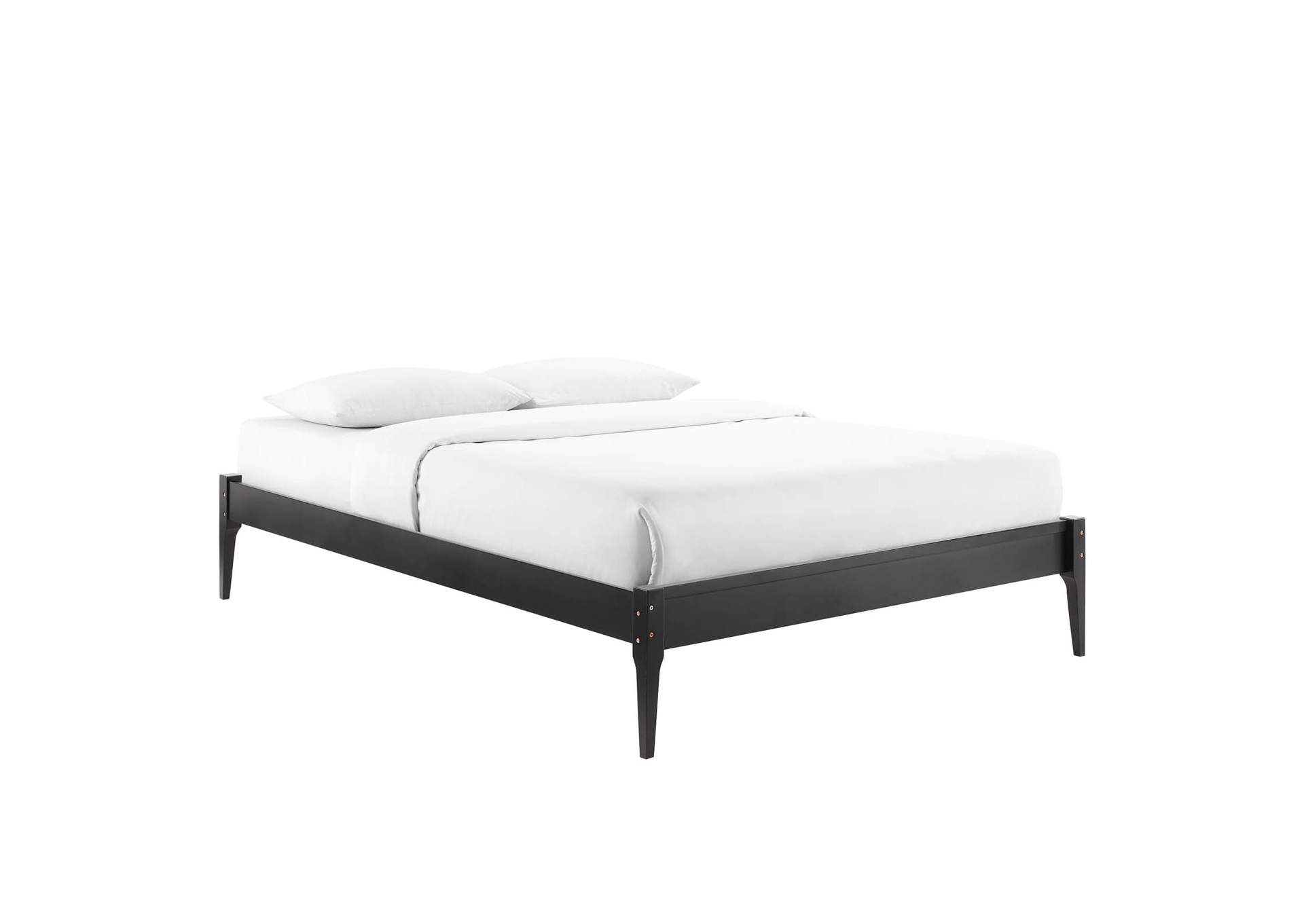 Black June Twin Wood Platform Bed Frame,Modway