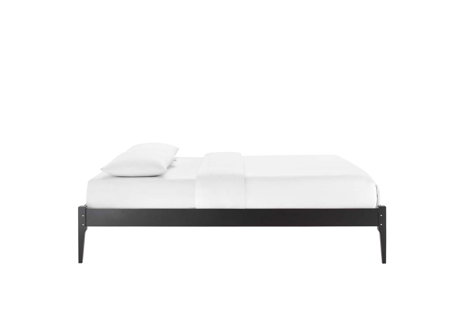 Black June Twin Wood Platform Bed Frame,Modway