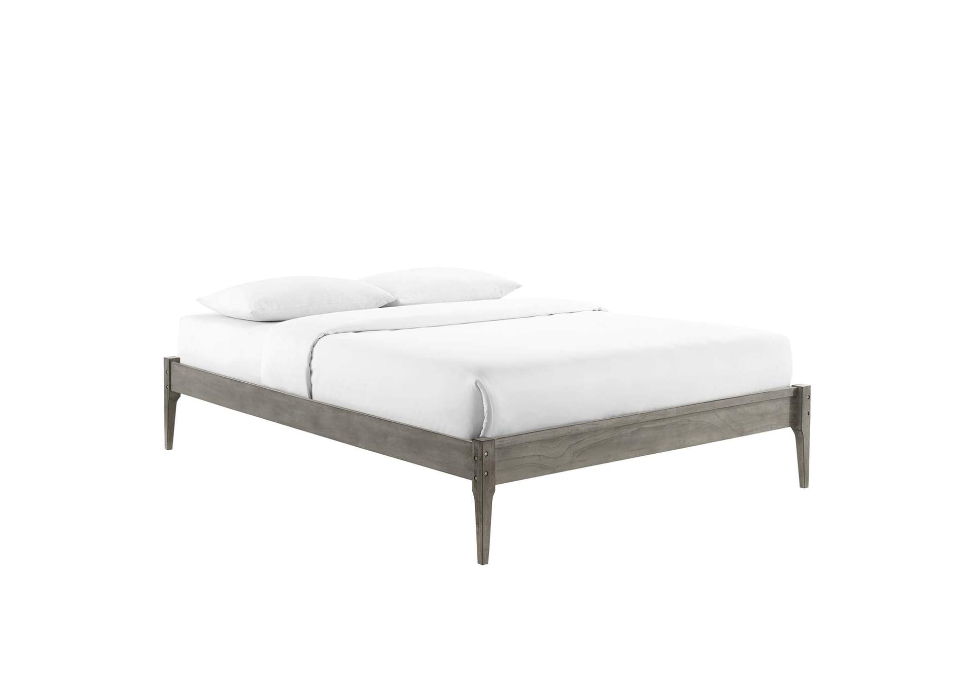 Gray June Twin Wood Platform Bed Frame,Modway