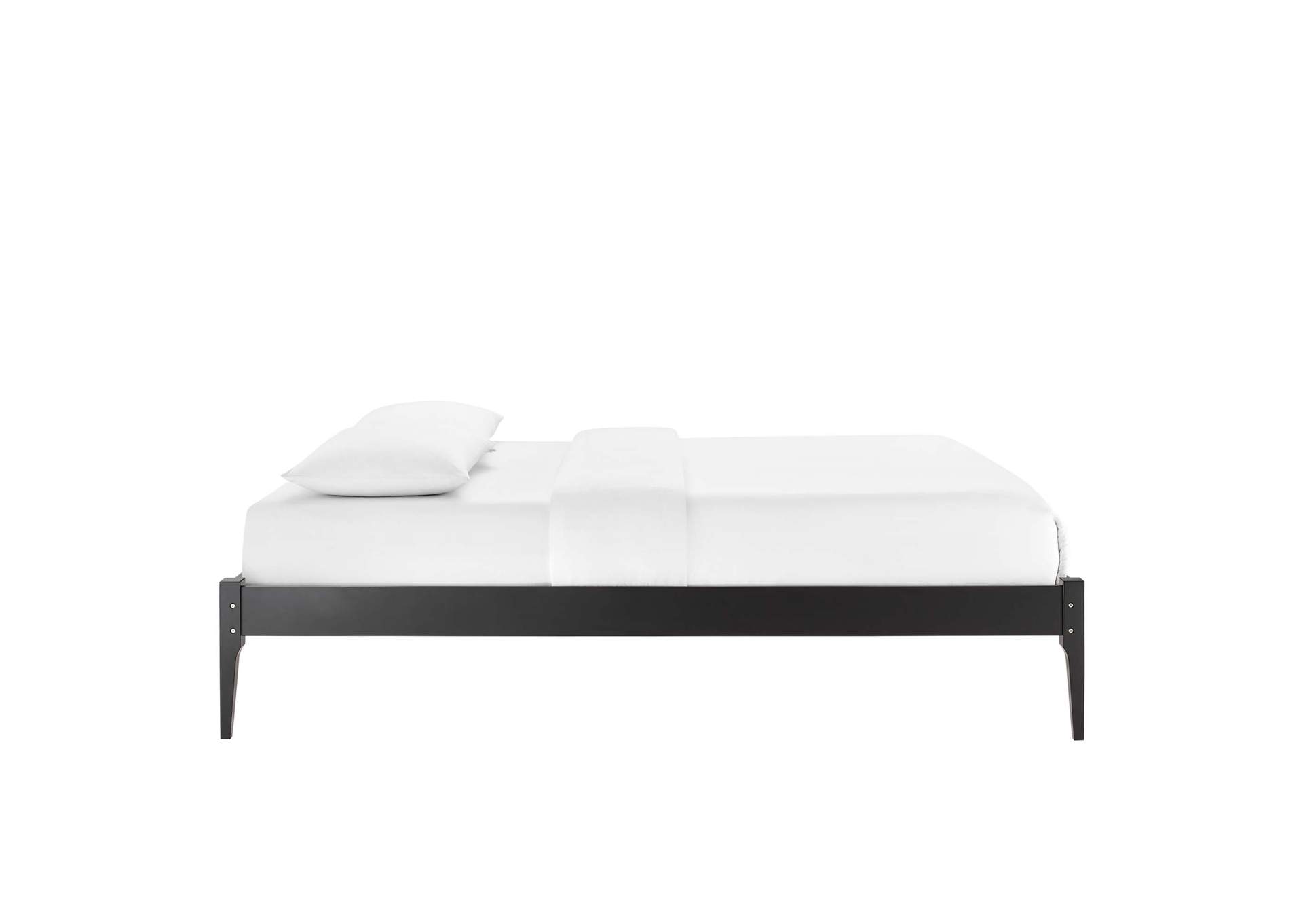Black June Queen Wood Platform Bed Frame,Modway