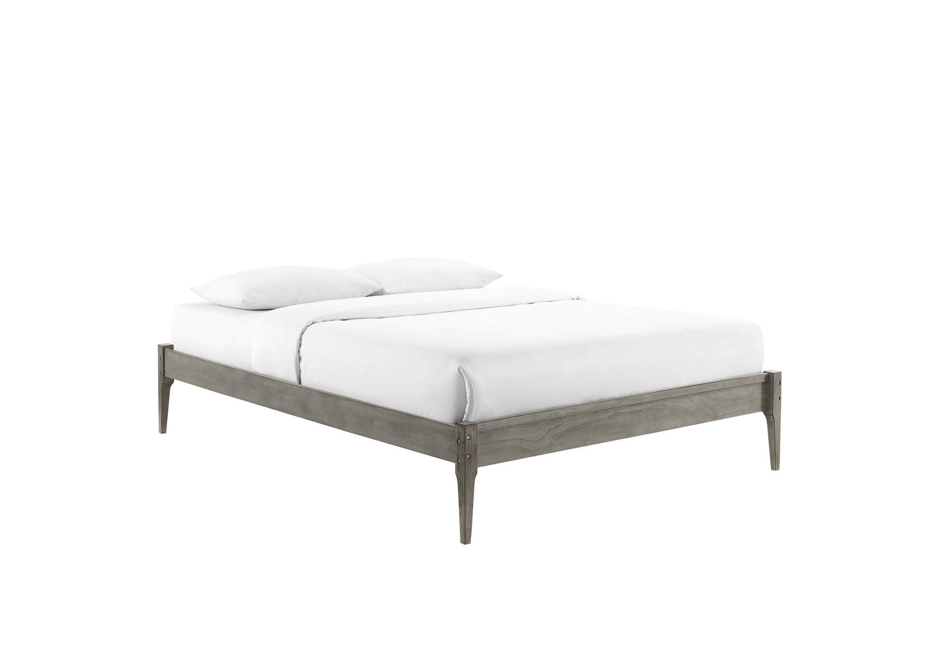 Gray June Queen Wood Platform Bed Frame,Modway